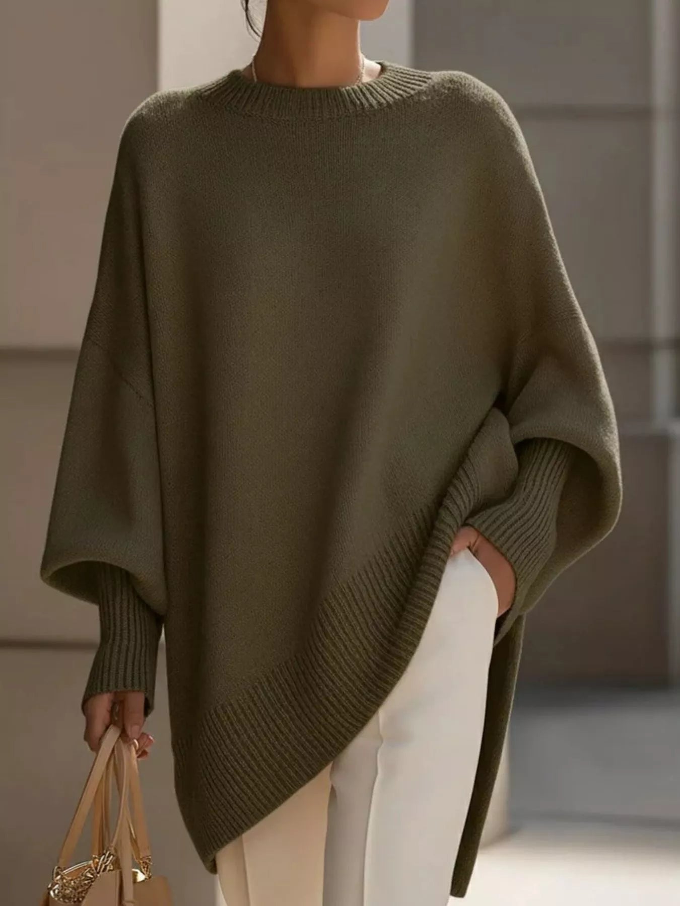 Chic Oversized Batwing Sweater Sweater AwRans Premium 03d5d0b4-937b-474e-8475-ff40ff829d6c-Max-Origin
