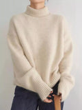 Cozy Cream Oversized Ribbed Knit Turtleneck Pullover Sweater Apricot Sweater AwRans Premium 04365e62-c67e-458b-88d7-00adf3399f9a-Max-Origin