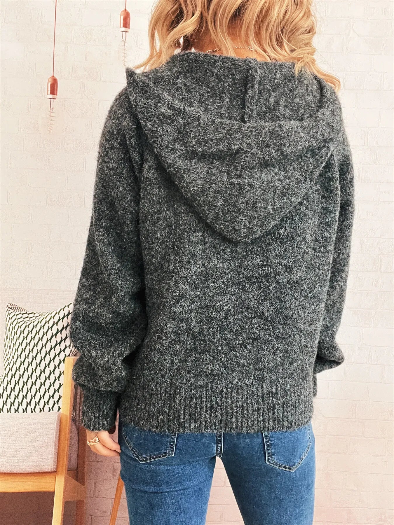 Cozy Oatmeal Soft Knit Quarter-Zip Pullover Sweater with Ring Pull Sweaters AwRans Premium 1c7e726280c0486ba63b8534891fda0e-Max-Origin