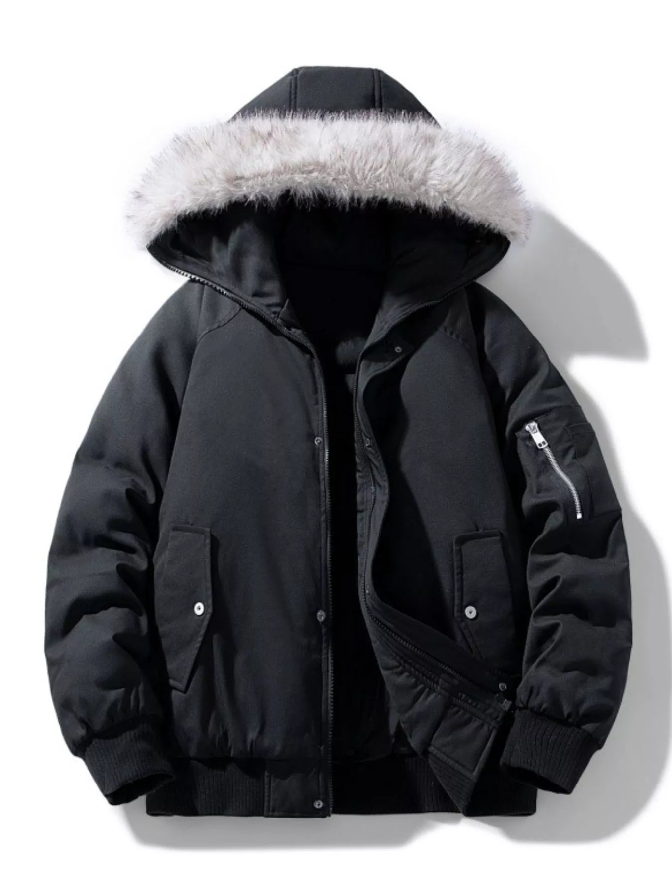Arctic Faux Fur Hooded Bomber Bomber Jackets AwRans Premium 1d742eba-61bc-4317-8885-c7fc908914d0-Max-Origin