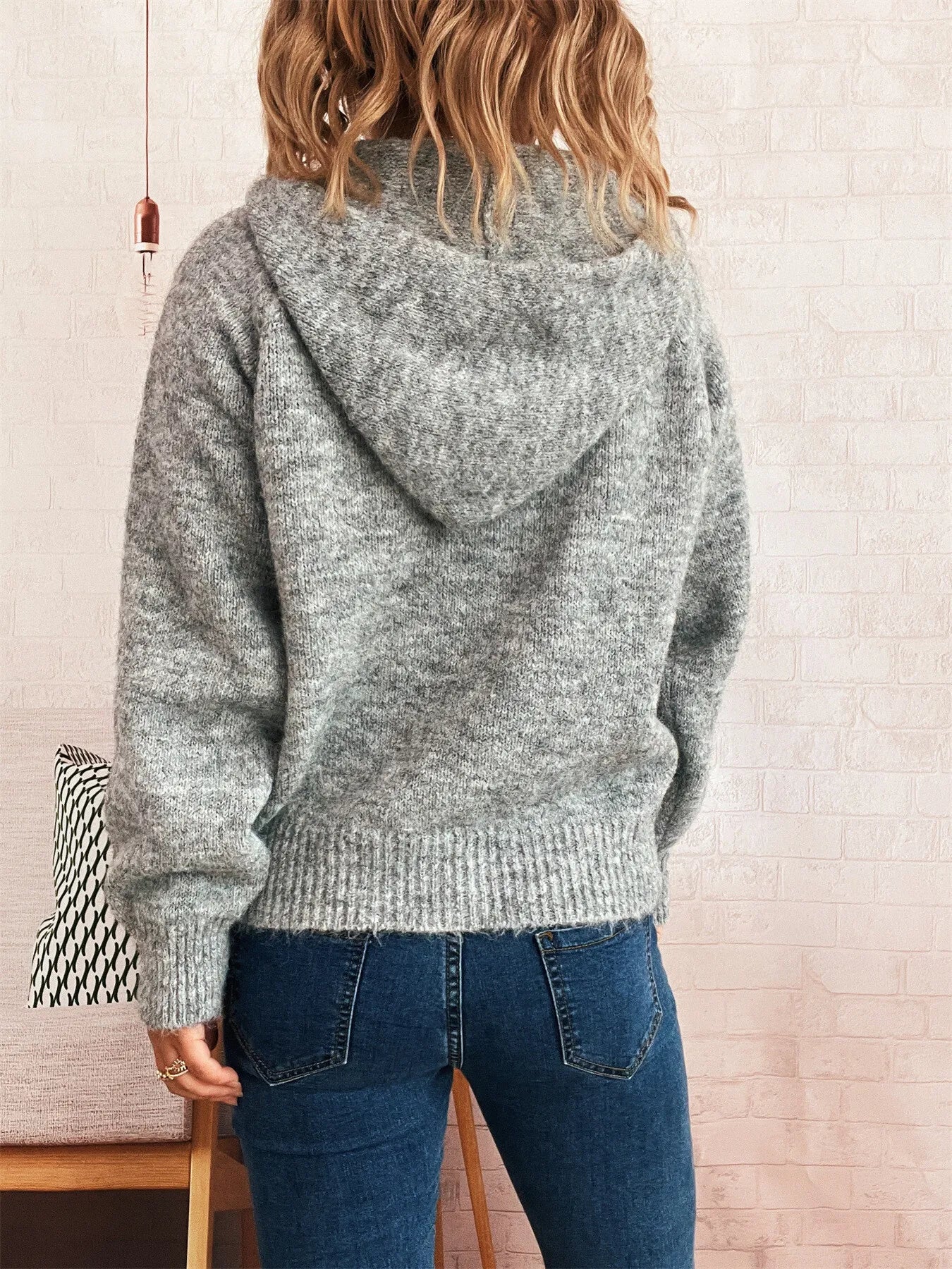Cozy Oatmeal Soft Knit Quarter-Zip Pullover Sweater with Ring Pull Sweaters AwRans Premium 358c469748eb40e7aba58a9873a3613b-Max-Origin