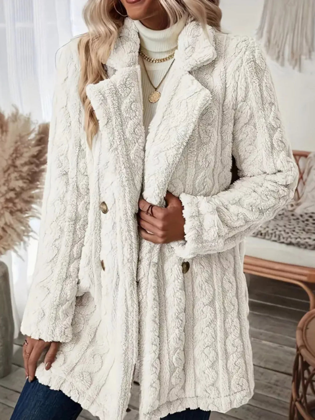 Chic Double-Breasted Teddy Coat Overcoats AwRans Premium 3af40a42e8974fdba1be9d5bc6e591cf-Max-Origin