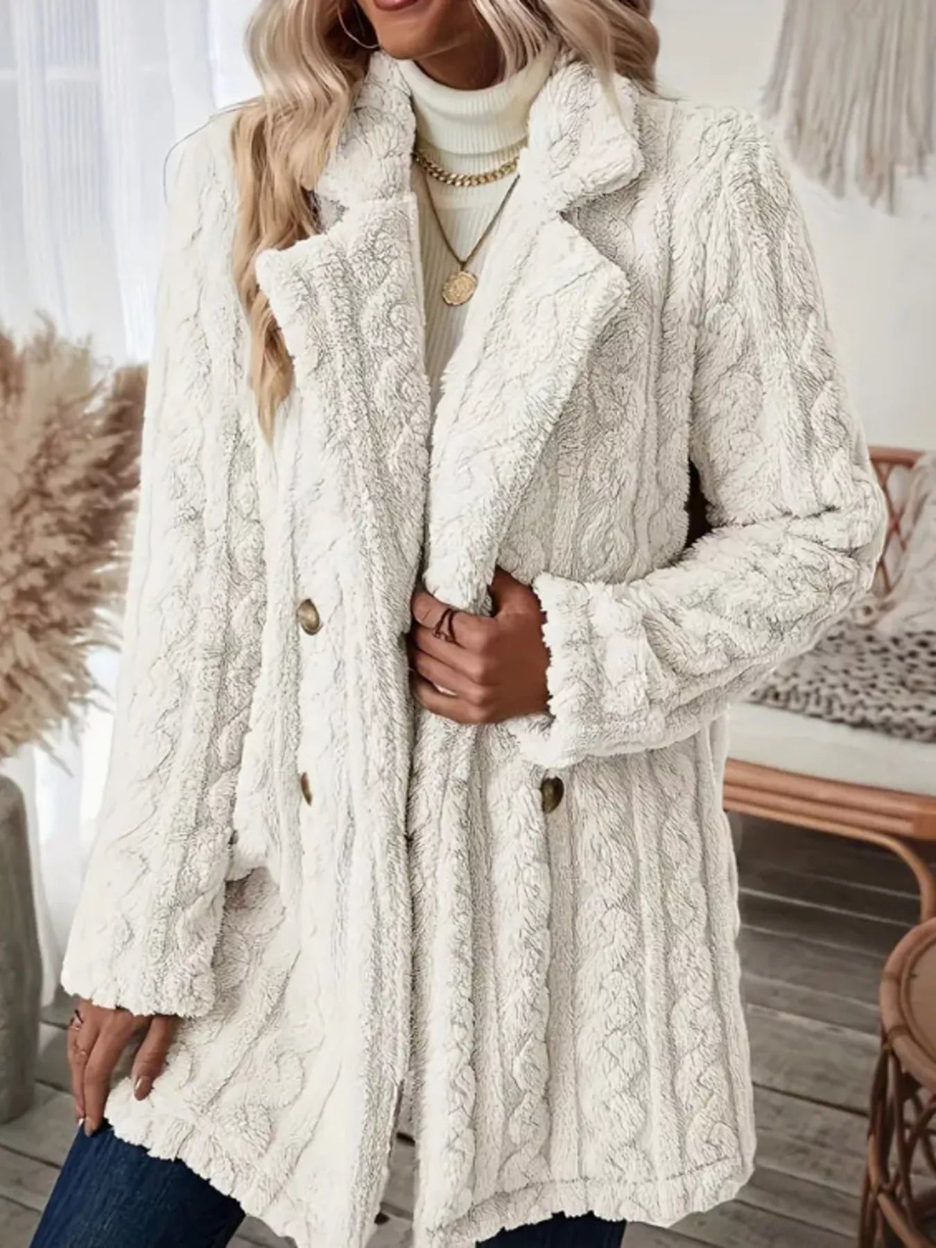 Chic Double-Breasted Teddy Coat Overcoats AwRans Premium 3af40a42e8974fdba1be9d5bc6e591cf-Max-Origin