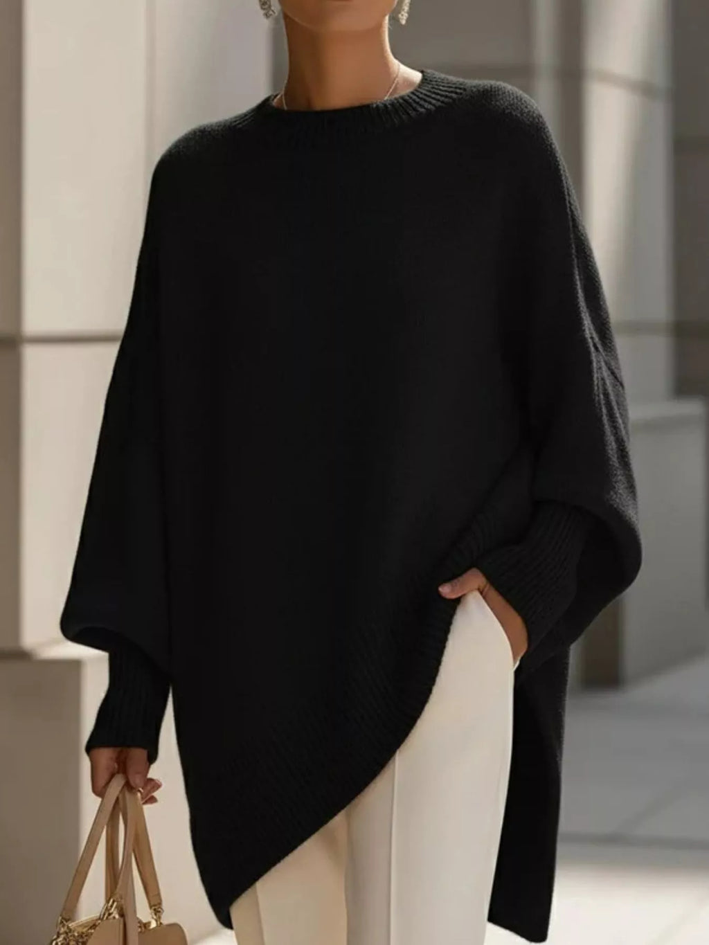 Chic Oversized Batwing Sweater Sweater AwRans Premium 42a60fb6-9974-4f69-8913-7a801016f66b-Max-Origin