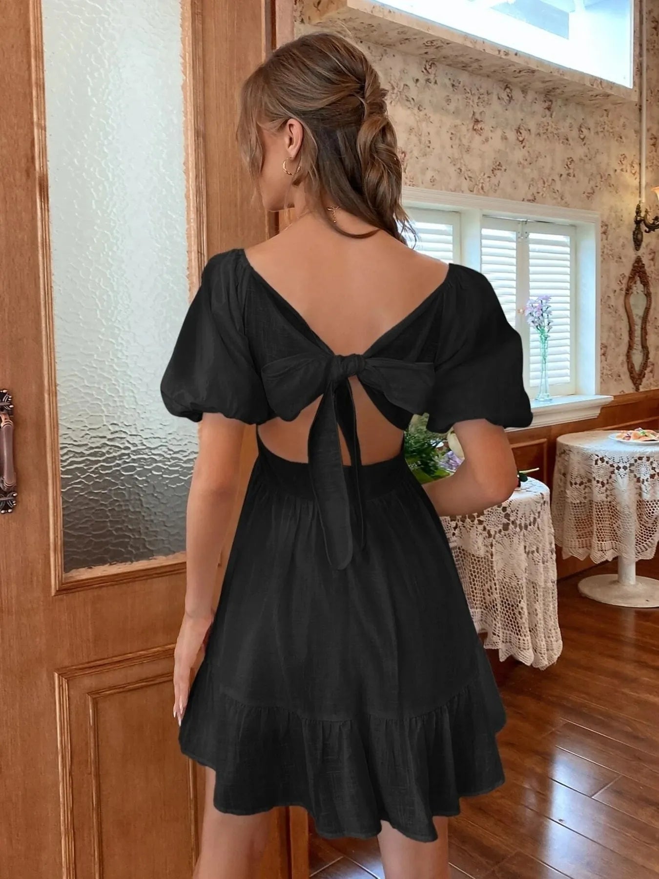 Square Neck Puff Sleeve Mini Dress AwRans Premium 52ac3e8326e845ffbfdcdeb3b6ccab92-Max-Origin