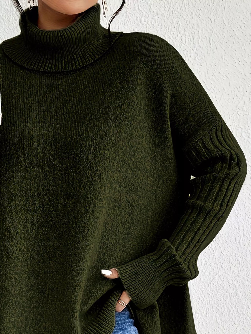 Turtleneck High-Low Hem Sweater Sweater Trendsi 82cb942a-0f01-4cce-9ebf-67d962b36e15-Max-Origin