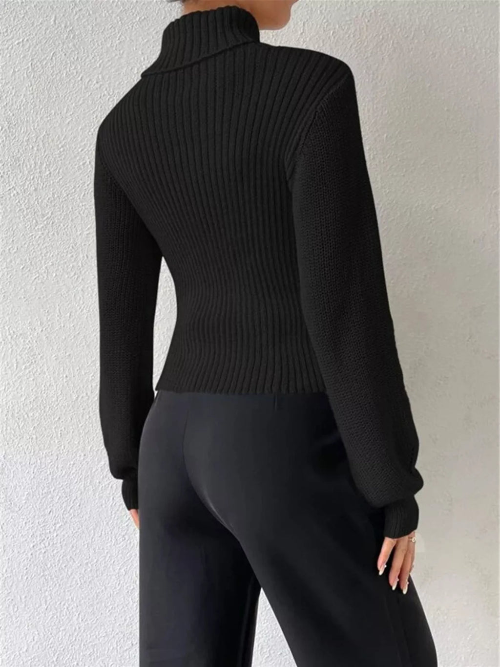 Cream Ribbed Cut-Out Turtleneck Knit Sweater Sweaters AwRans Premium 8d9c360694f84f3b8766ee2c7d44fbd1-Max-Origin