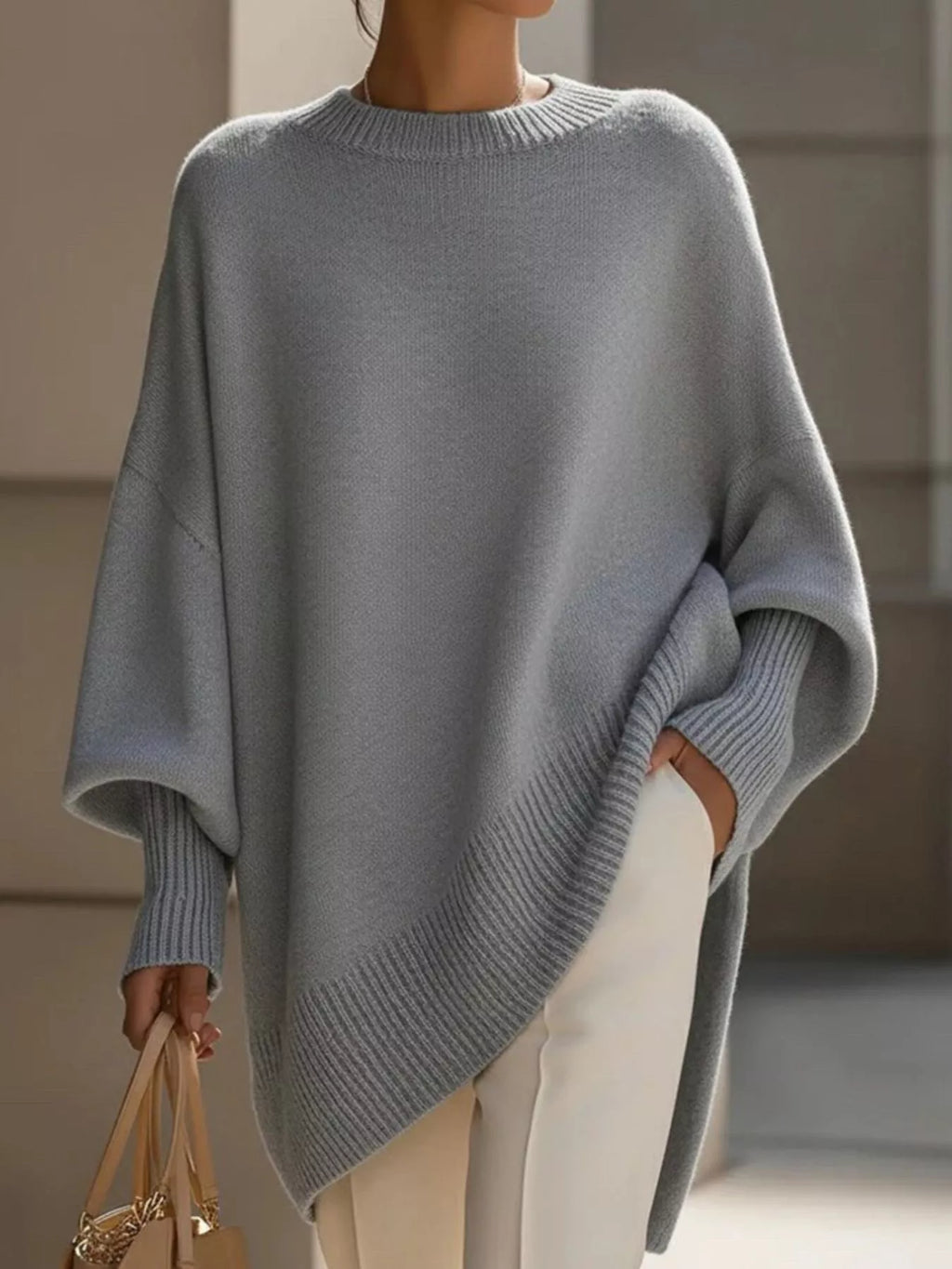 Chic Oversized Batwing Sweater Sweater AwRans Premium 91c8e4aa-ae71-4915-9a0f-74e78a649e28-Max-Origin