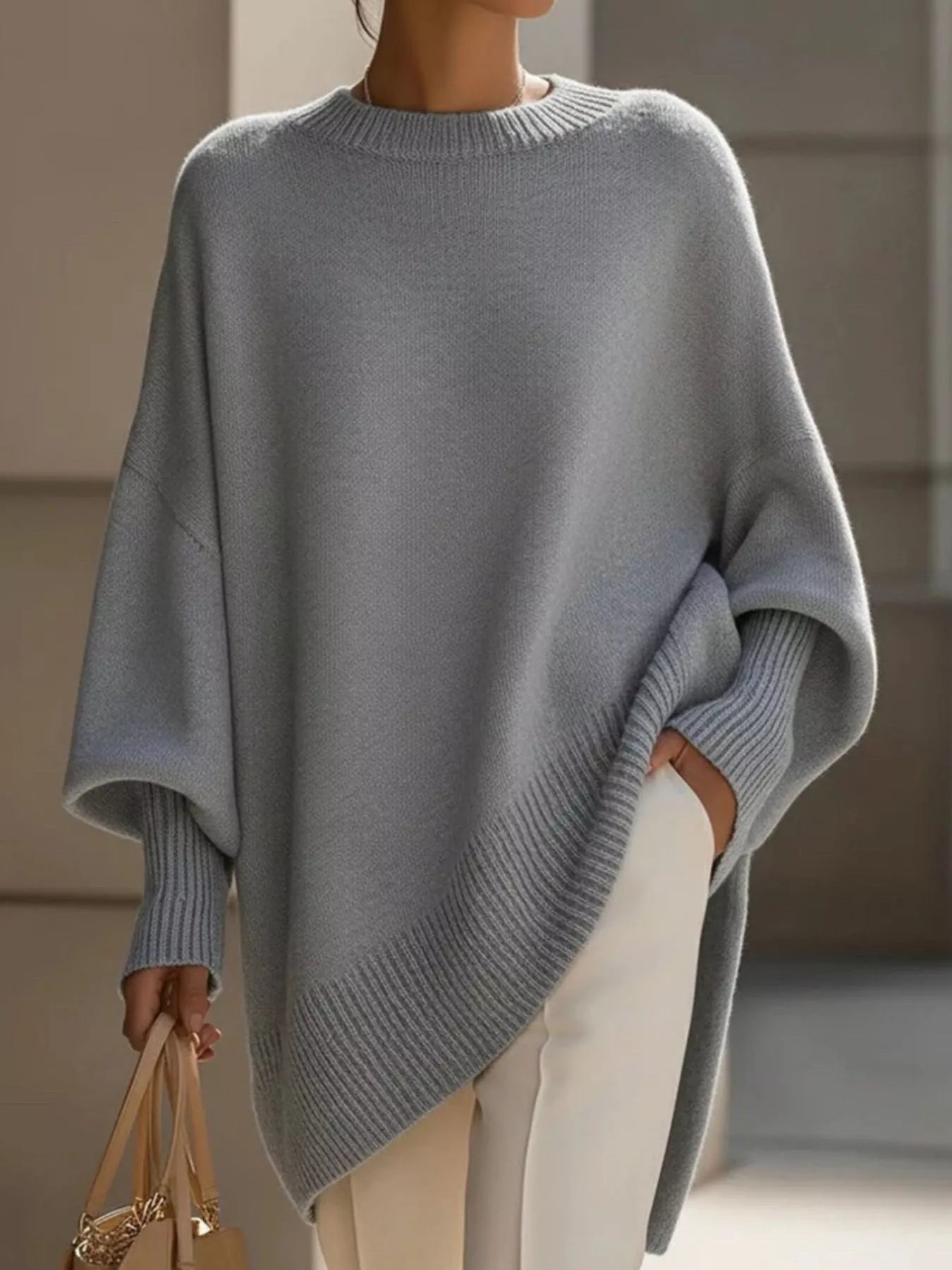 Chic Oversized Batwing Sweater Sweater AwRans Premium 91c8e4aa-ae71-4915-9a0f-74e78a649e28-Max-Origin