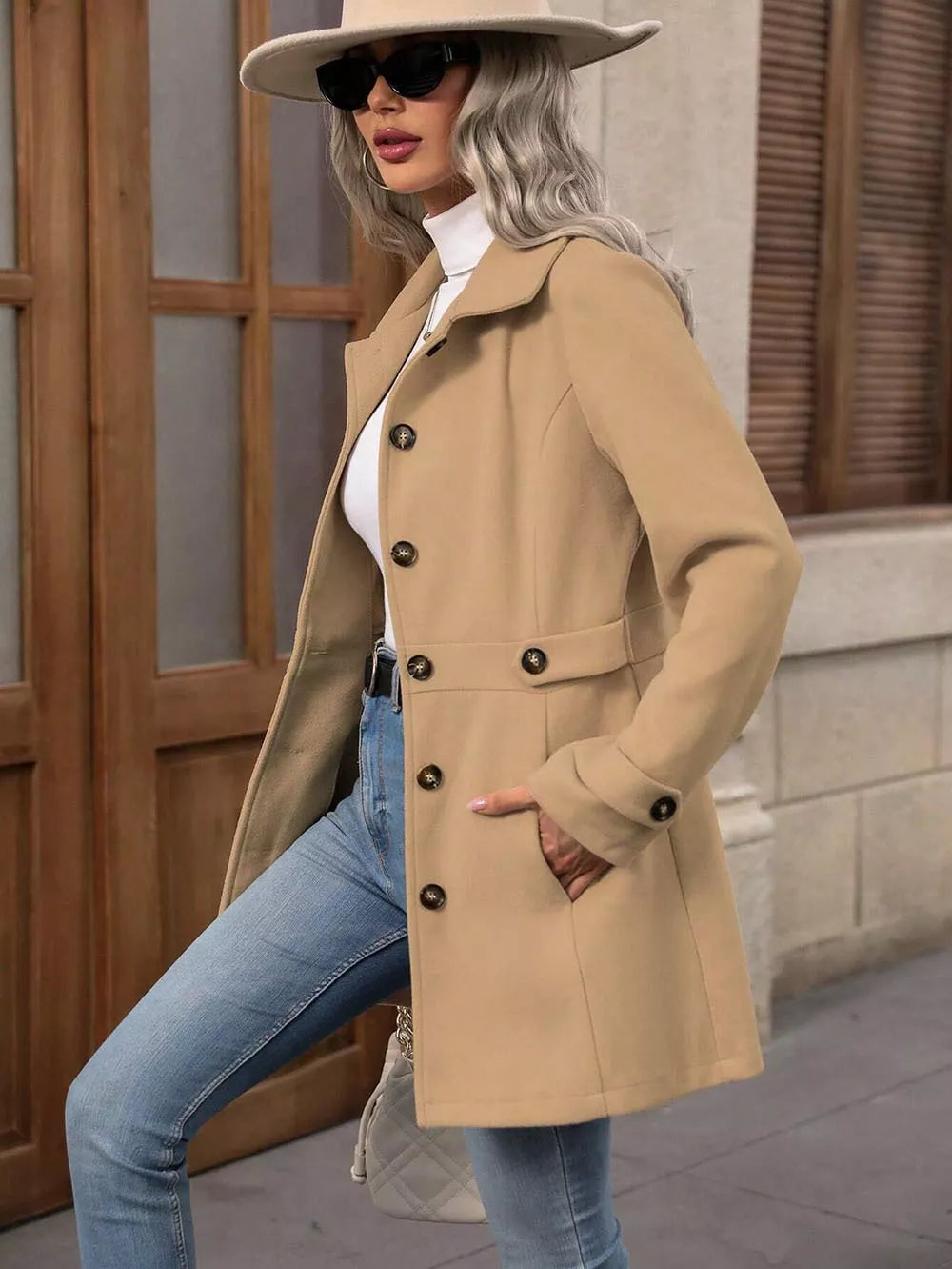 Classic Elegant Button-Front Coat Overcoats AwRans Premium 9a69113e-3a9c-46ed-a605-aa7eb6bbed39-Max-Origin