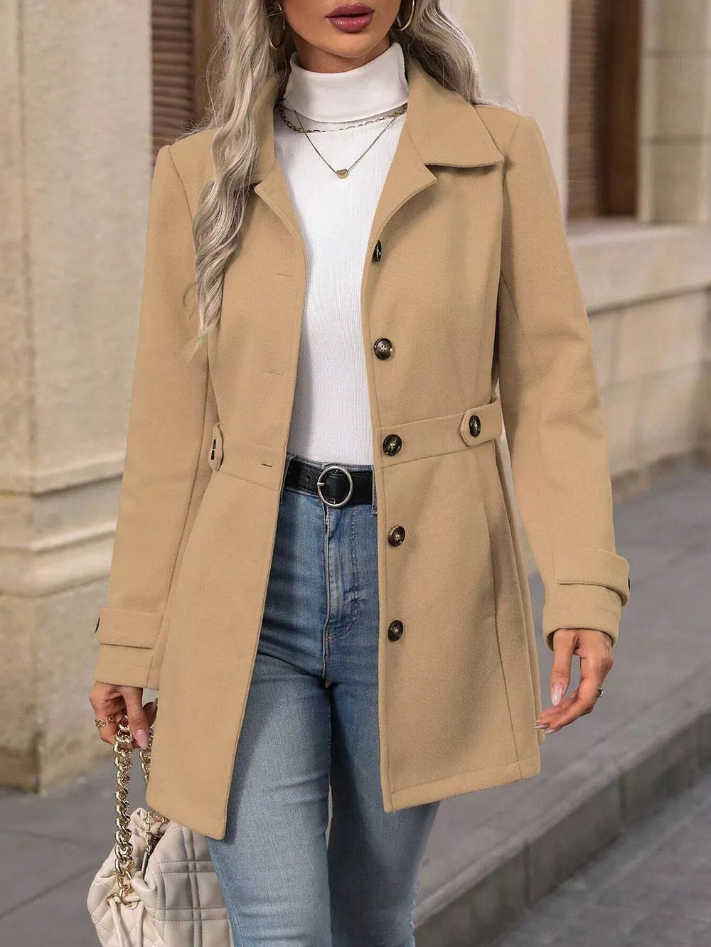 Classic Elegant Button-Front Coat Overcoats AwRans Premium 9e182b0d-23c4-4aa4-9cce-83b07ff7e625-Max-Origin