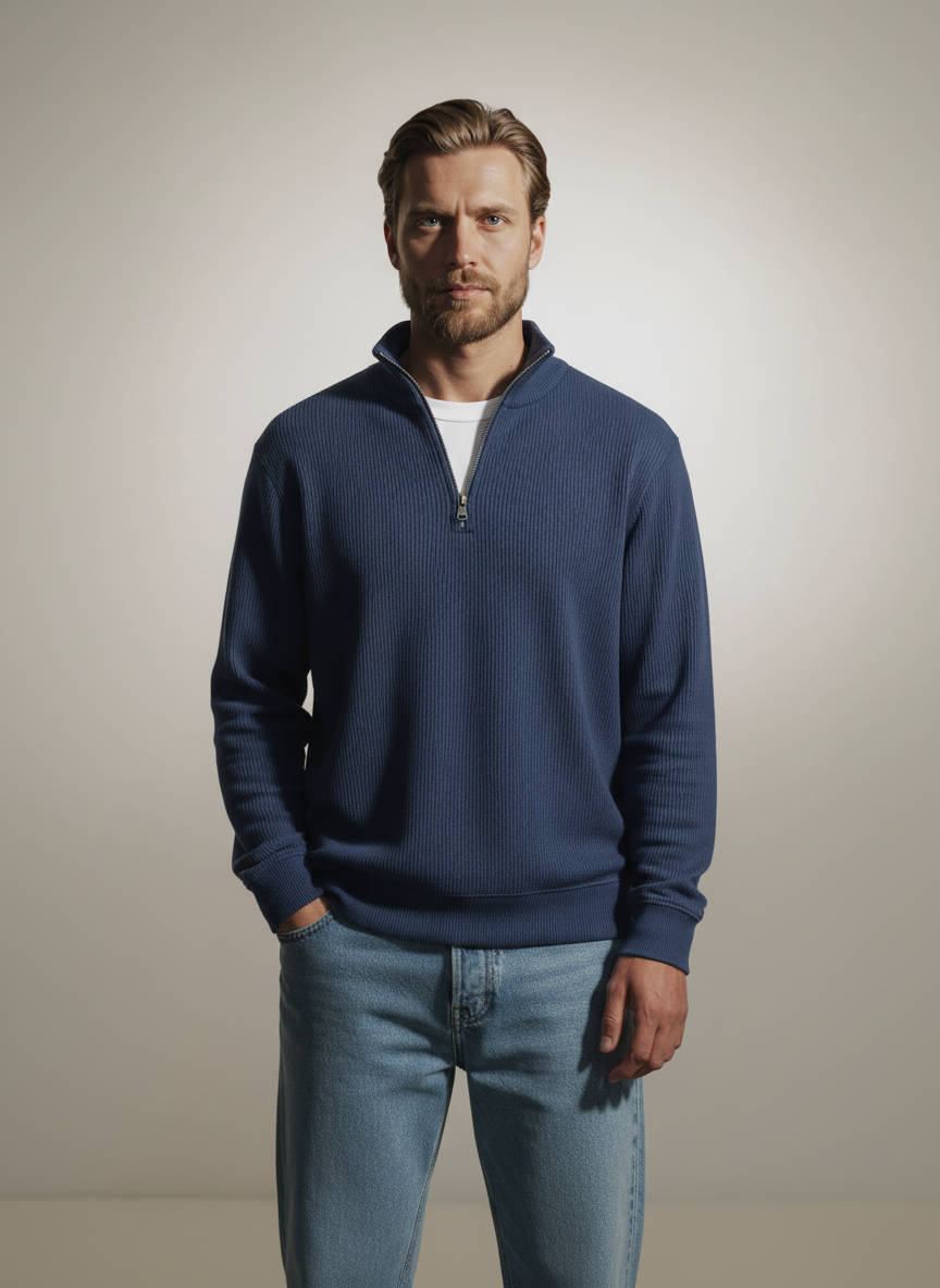 Classic Corduroy Quarter-Zip Pullover