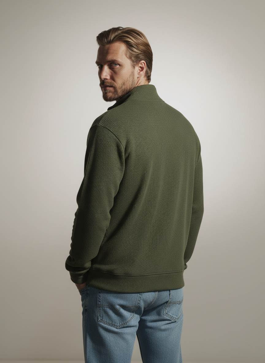 Classic Corduroy Quarter-Zip Pullover