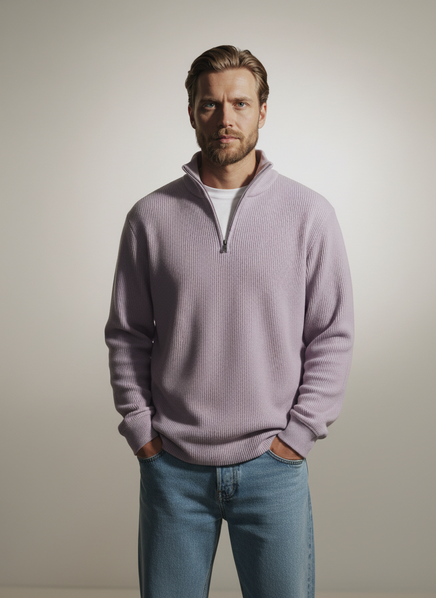 Classic Corduroy Quarter-Zip Pullover