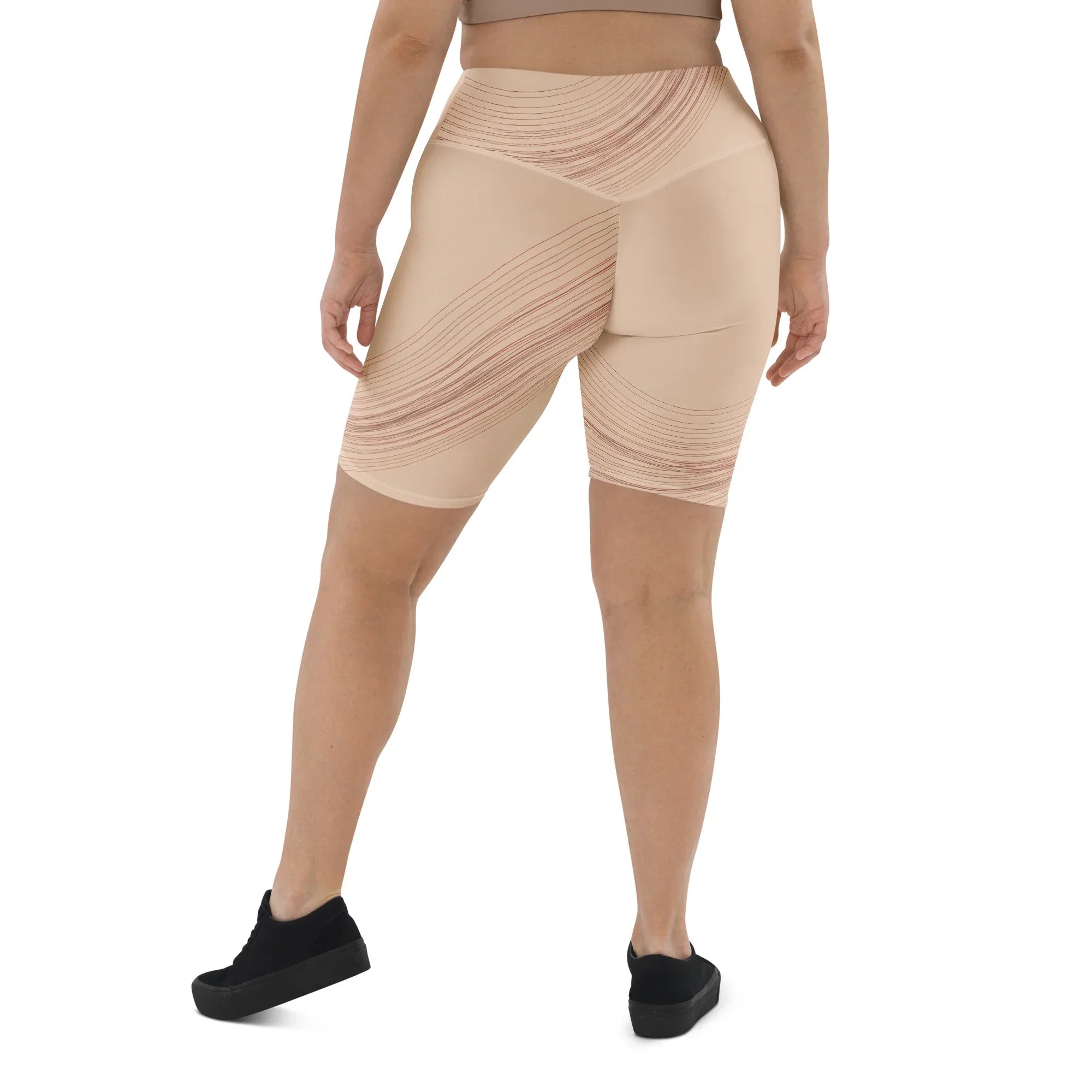 Biker Shorts Biker Shorts AwRans Clothing all-over-print-biker-shorts-white-back-6880dfa477687