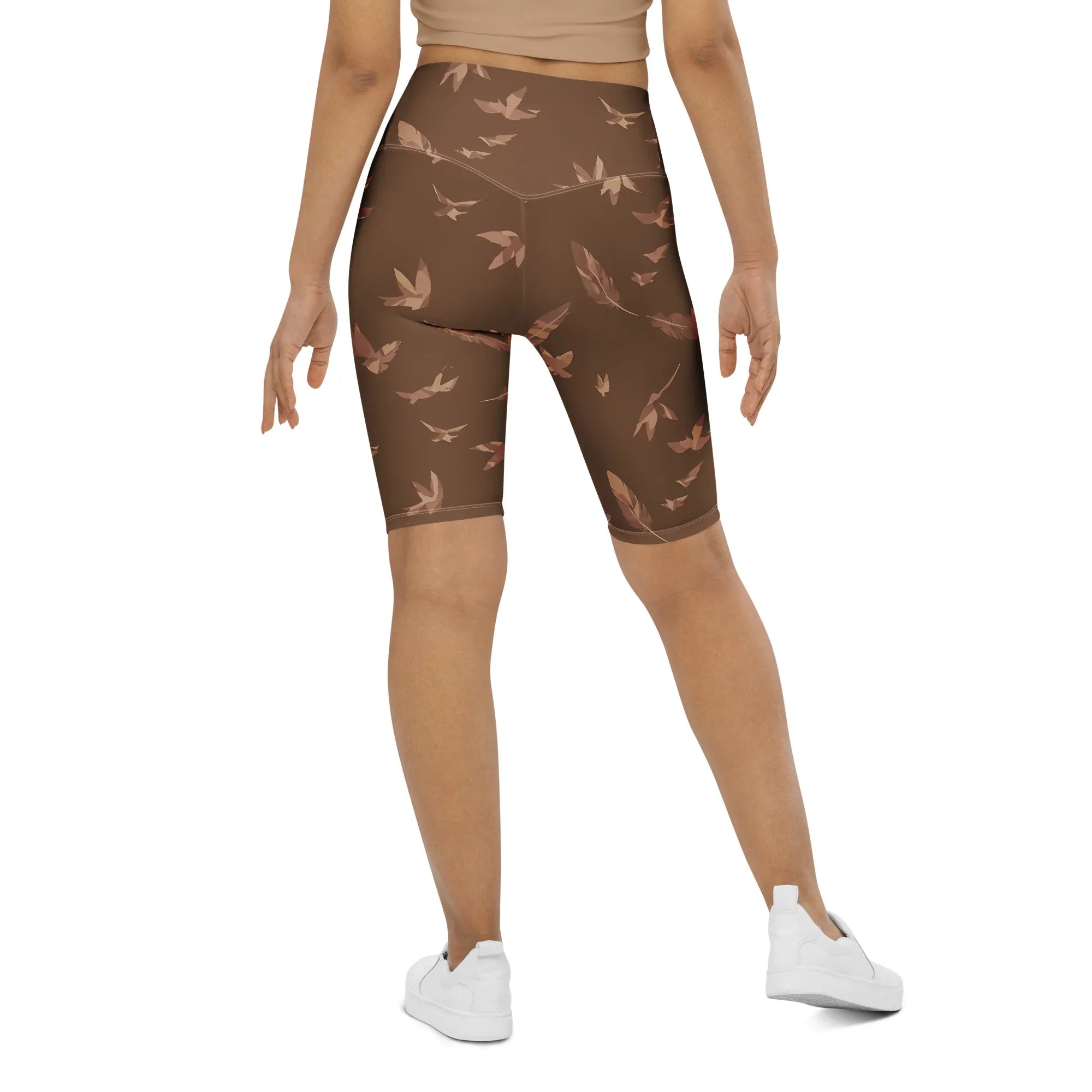 Biker Shorts Biker Shorts AwRans Clothing all-over-print-biker-shorts-white-back-6880e4e608ddd