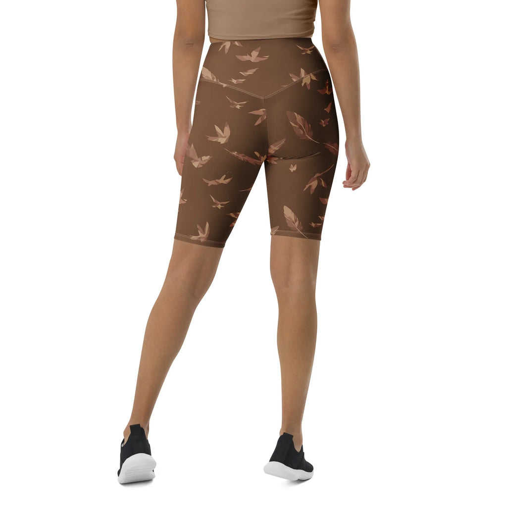 Biker Shorts Biker Shorts AwRans Clothing all-over-print-biker-shorts-white-back-6880e4e6092a5
