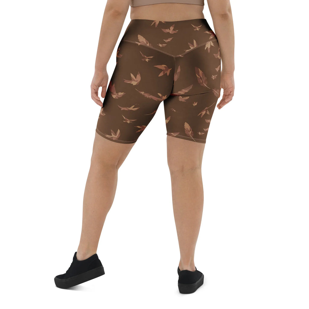 Biker Shorts Biker Shorts AwRans Clothing all-over-print-biker-shorts-white-back-6880e4e6099b2
