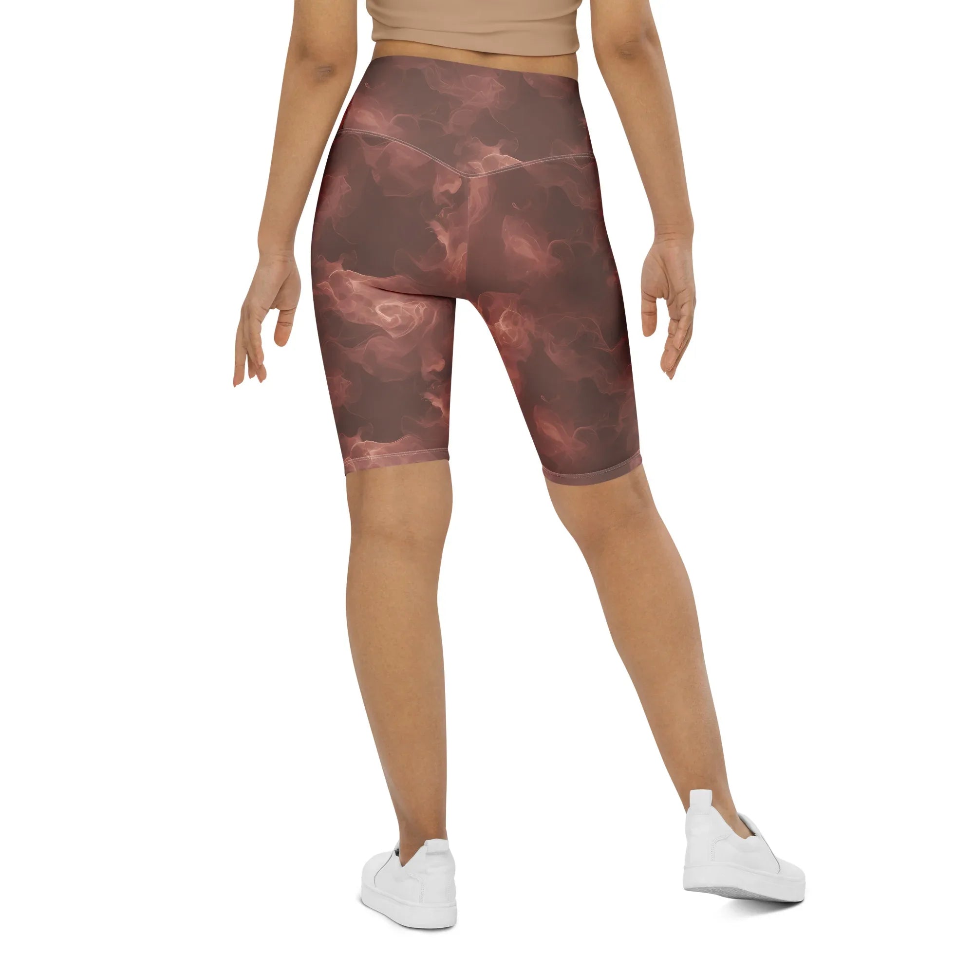 Biker Shorts Biker Shorts AwRans Clothing all-over-print-biker-shorts-white-back-6880e7d67ddd9
