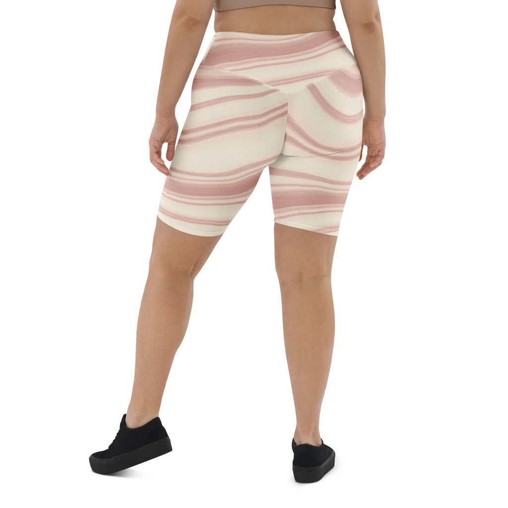 Biker Shorts Biker Shorts AwRans Clothing all-over-print-biker-shorts-white-back-6880ebe5862a5