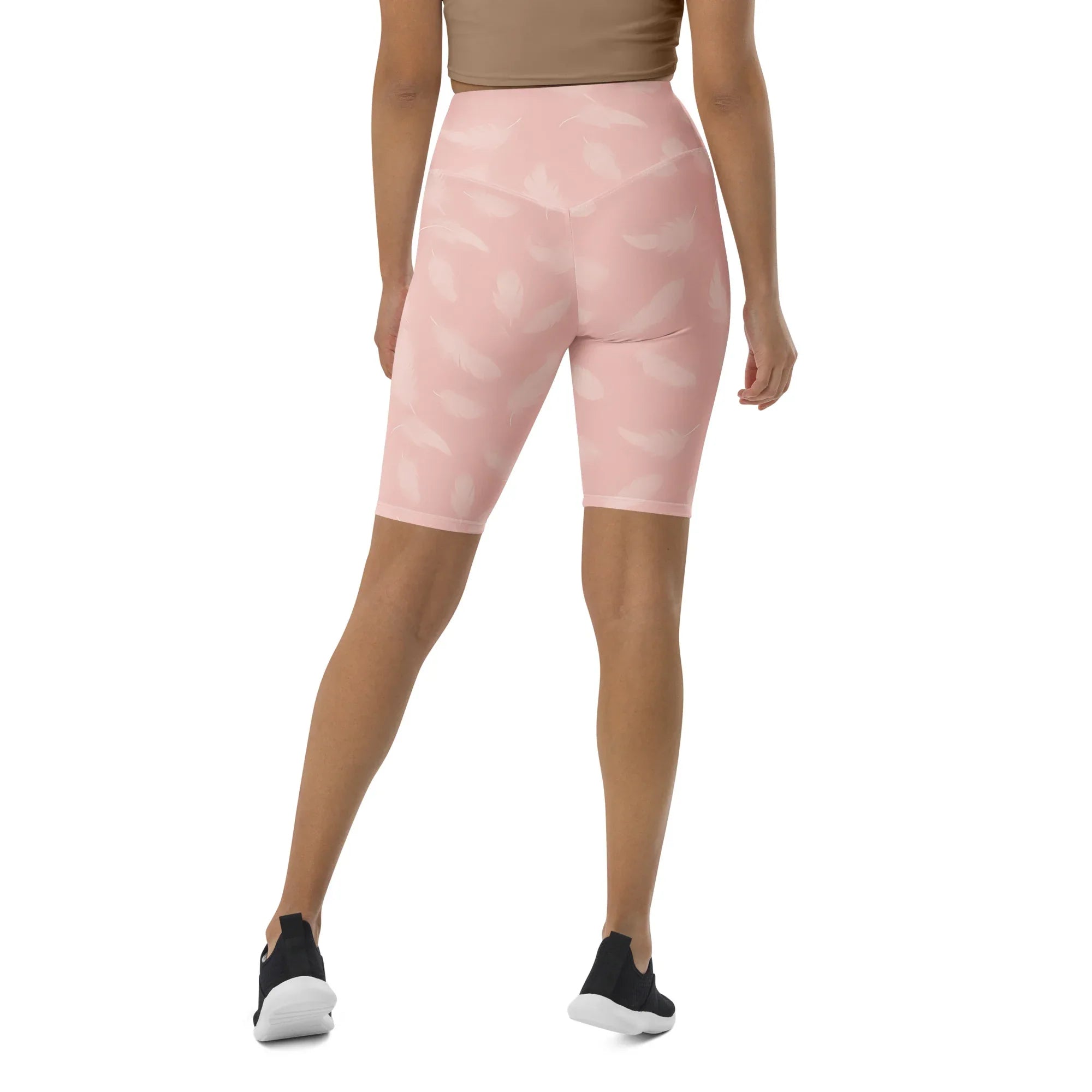 Biker Shorts Biker Shorts AwRans Clothing all-over-print-biker-shorts-white-back-6880ec1c9671f
