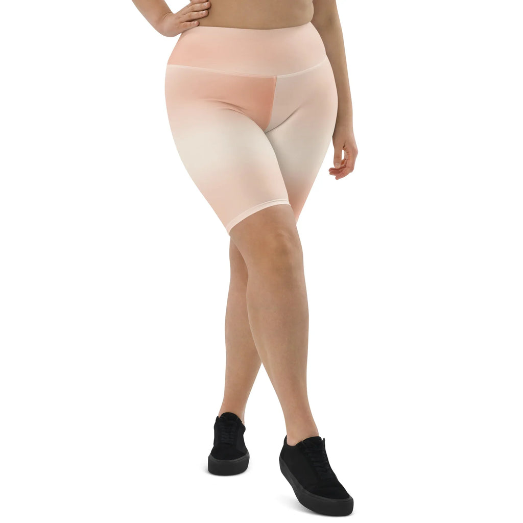 Biker Shorts Biker Shorts AwRans Clothing all-over-print-biker-shorts-white-front-2-6880e07568260