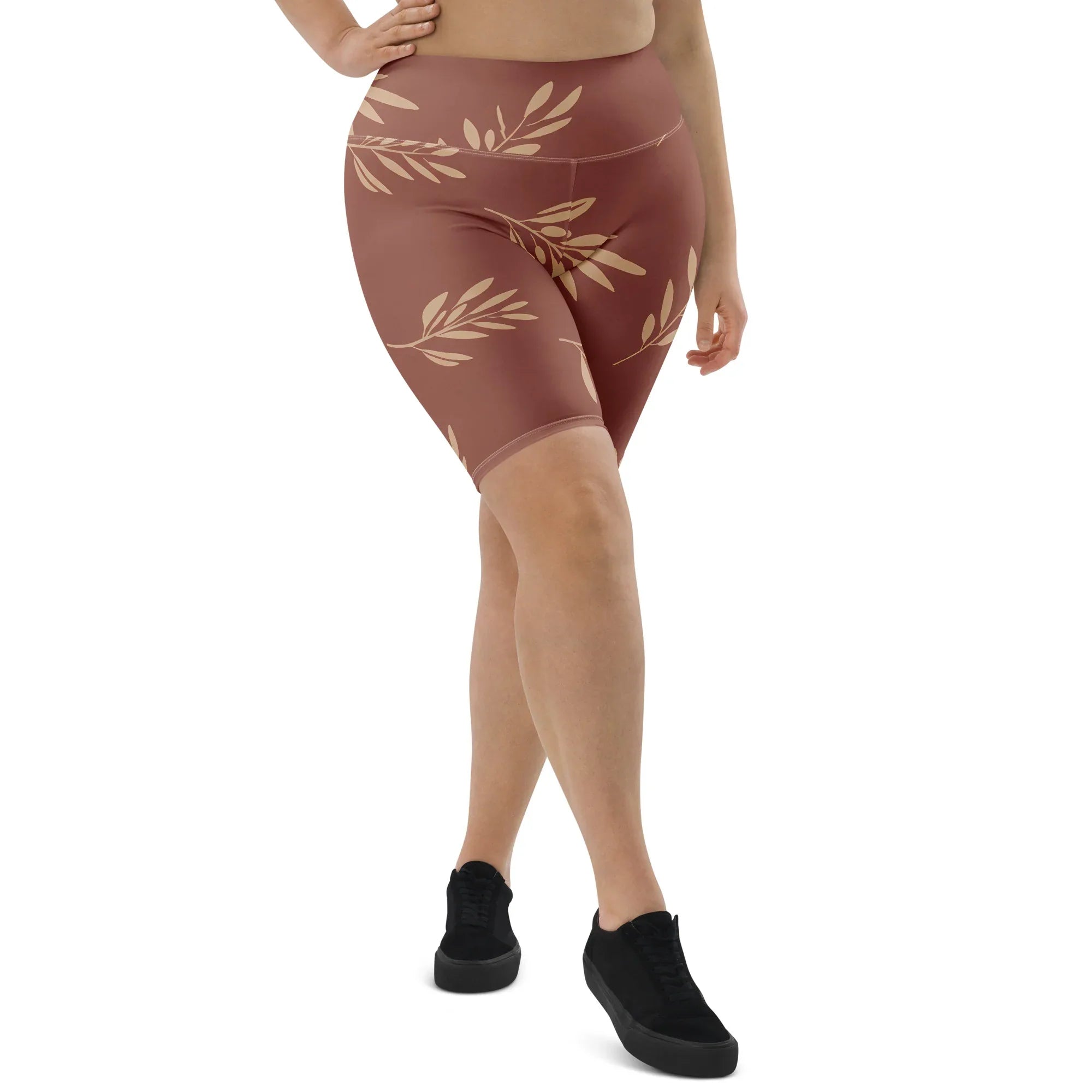 Biker Shorts Biker Shorts AwRans Clothing all-over-print-biker-shorts-white-front-2-6880e2e8d749e