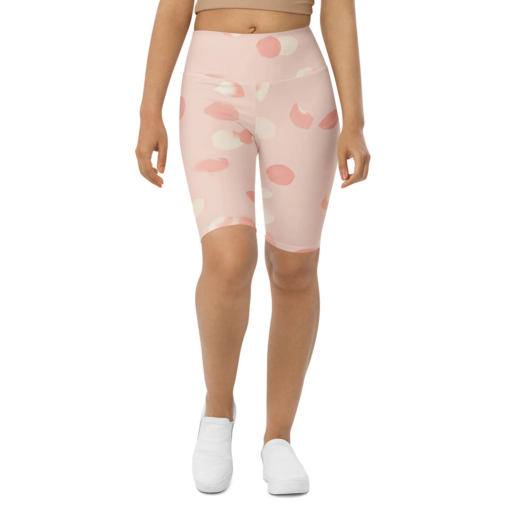 Biker Shorts Biker Shorts AwRans Clothing all-over-print-biker-shorts-white-front-6880df5602692
