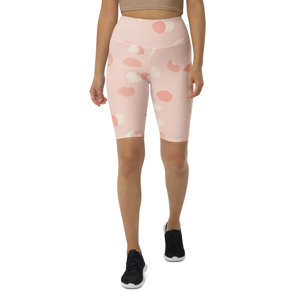Biker Shorts Biker Shorts AwRans Clothing all-over-print-biker-shorts-white-front-6880df5602b6d