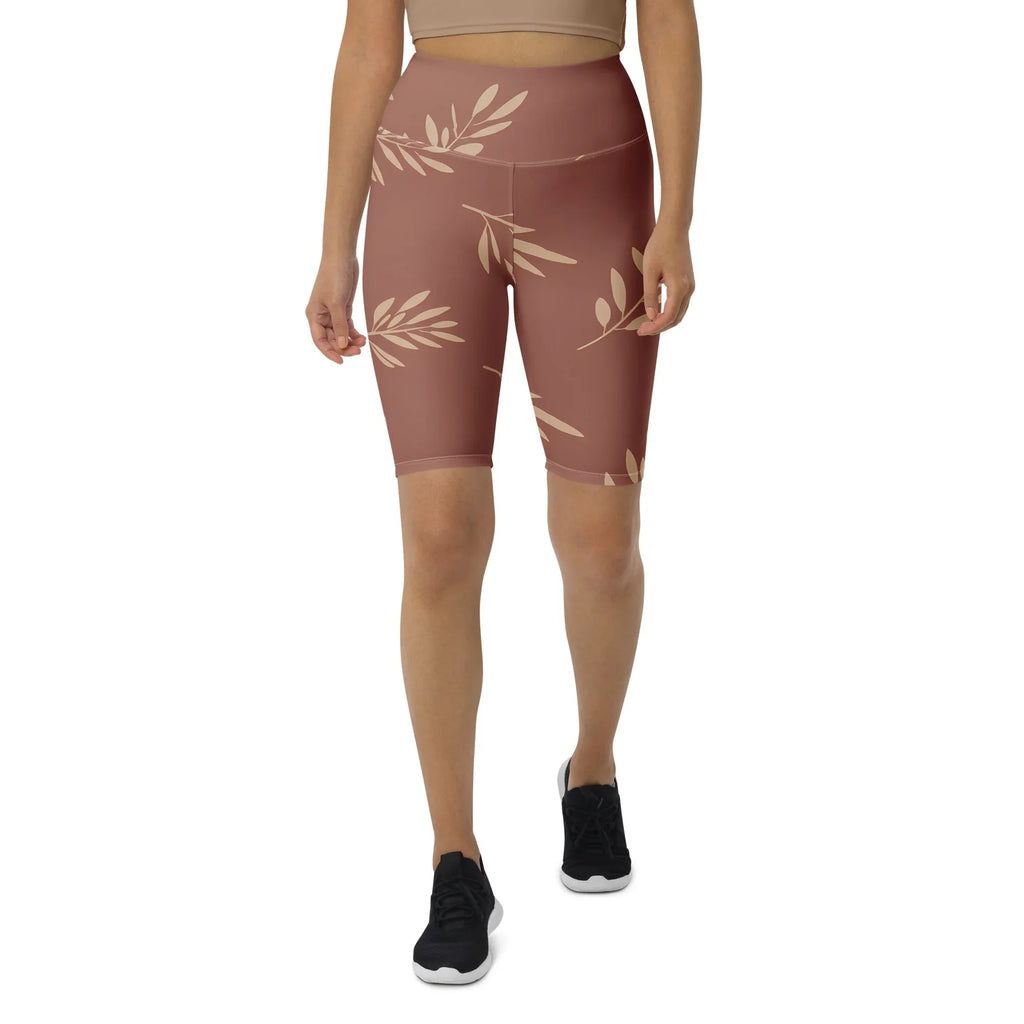Biker Shorts Biker Shorts AwRans Clothing all-over-print-biker-shorts-white-front-6880e2e8d6d59