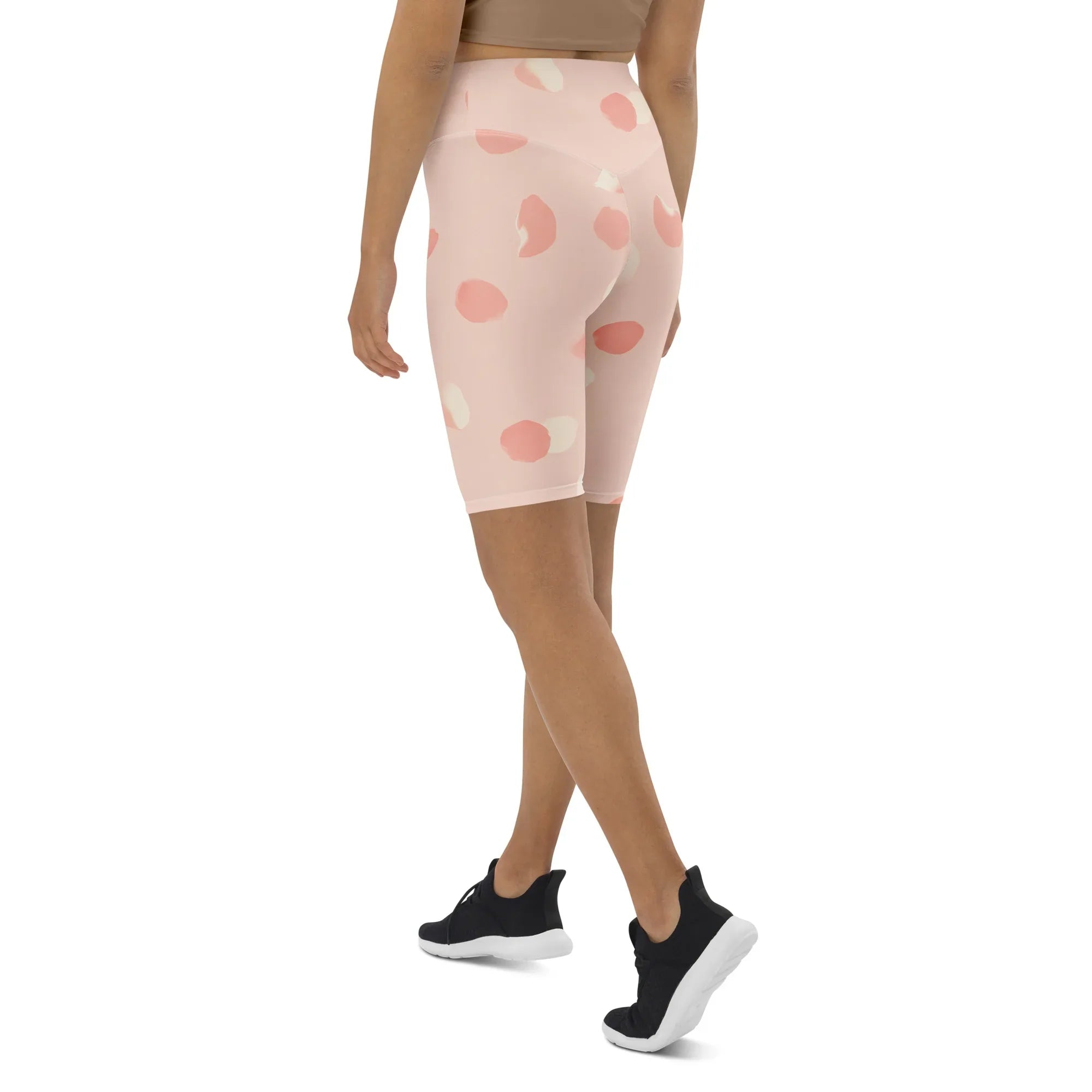 Biker Shorts Biker Shorts AwRans Clothing all-over-print-biker-shorts-white-left-back-6880df5602a3c