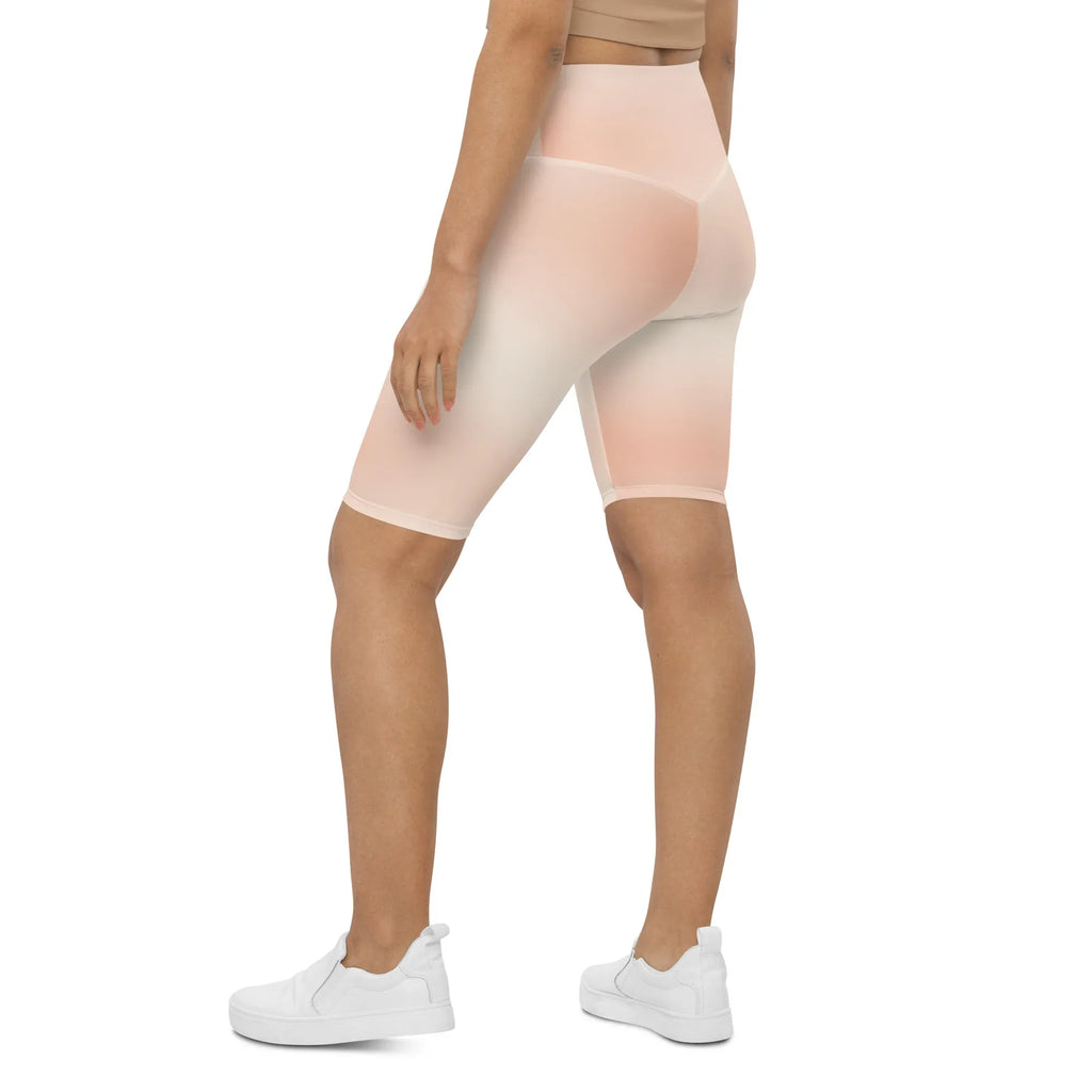 Biker Shorts Biker Shorts AwRans Clothing all-over-print-biker-shorts-white-left-back-6880e07566865