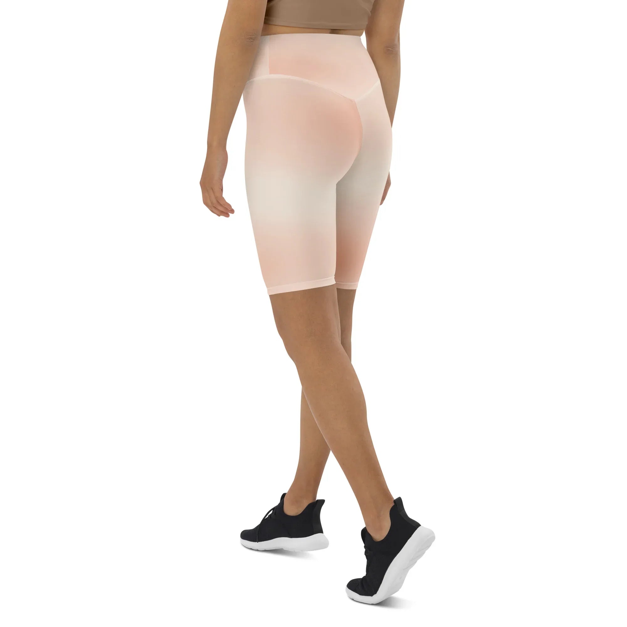 Biker Shorts Biker Shorts AwRans Clothing all-over-print-biker-shorts-white-left-back-6880e07567334