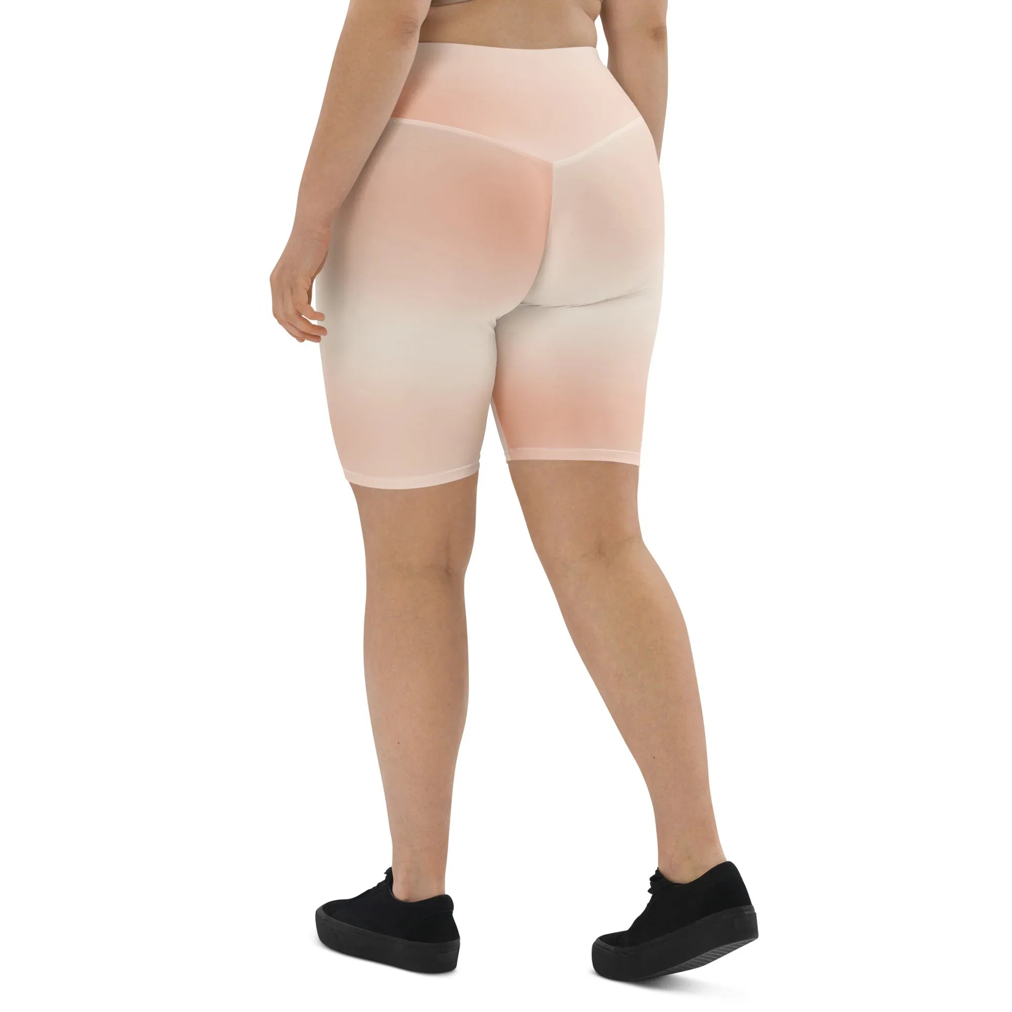 Biker Shorts Biker Shorts AwRans Clothing all-over-print-biker-shorts-white-left-back-6880e07567fd8