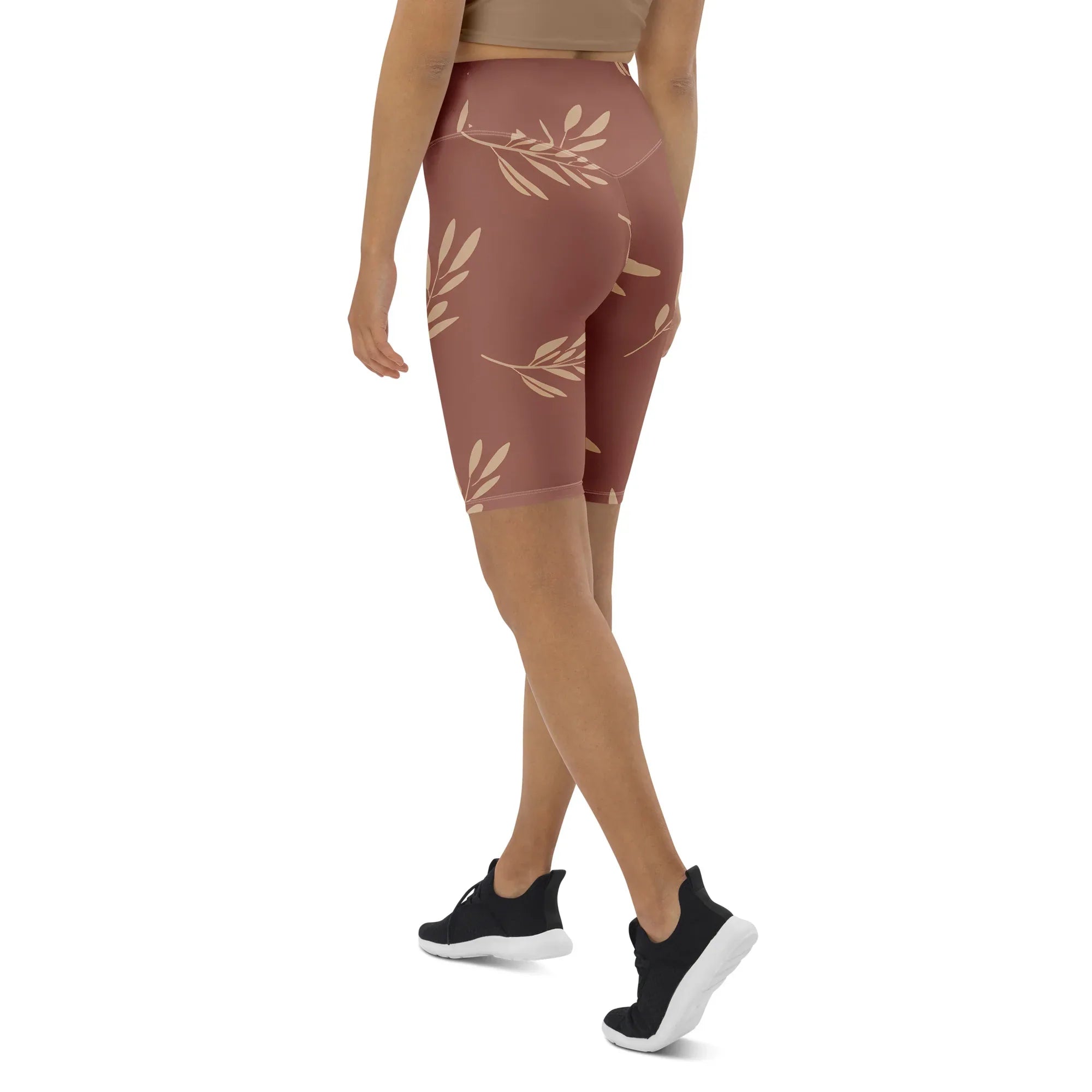 Biker Shorts Biker Shorts AwRans Clothing all-over-print-biker-shorts-white-left-back-6880e2e8d6c15
