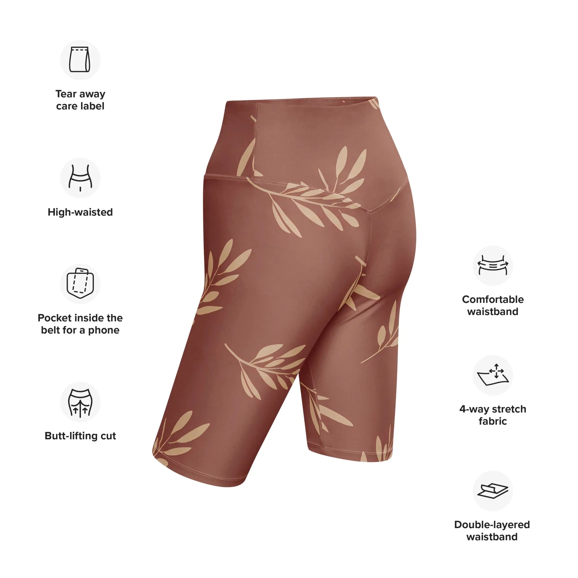 Biker Shorts Biker Shorts AwRans Clothing all-over-print-biker-shorts-white-left-back-6880e2e8d7978