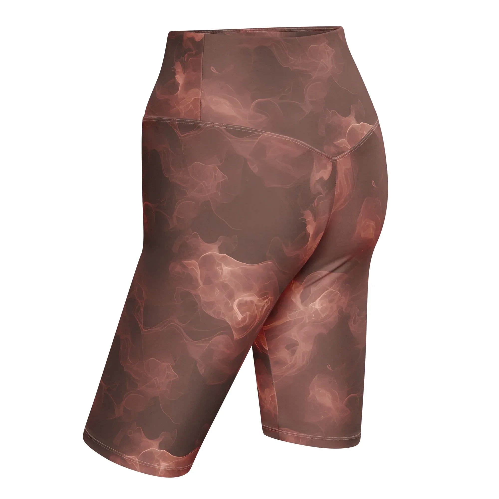 Biker Shorts Biker Shorts AwRans Clothing all-over-print-biker-shorts-white-left-back-6880e7d67f242