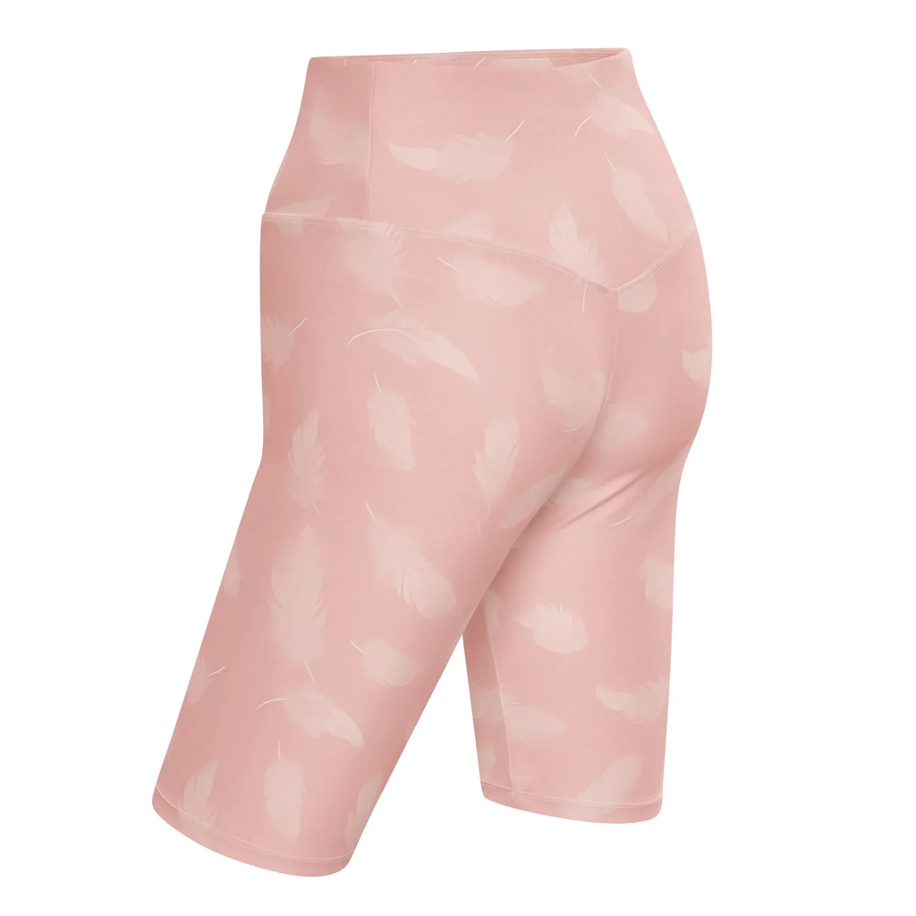 Biker Shorts Biker Shorts AwRans Clothing all-over-print-biker-shorts-white-left-back-6880ec1c97671