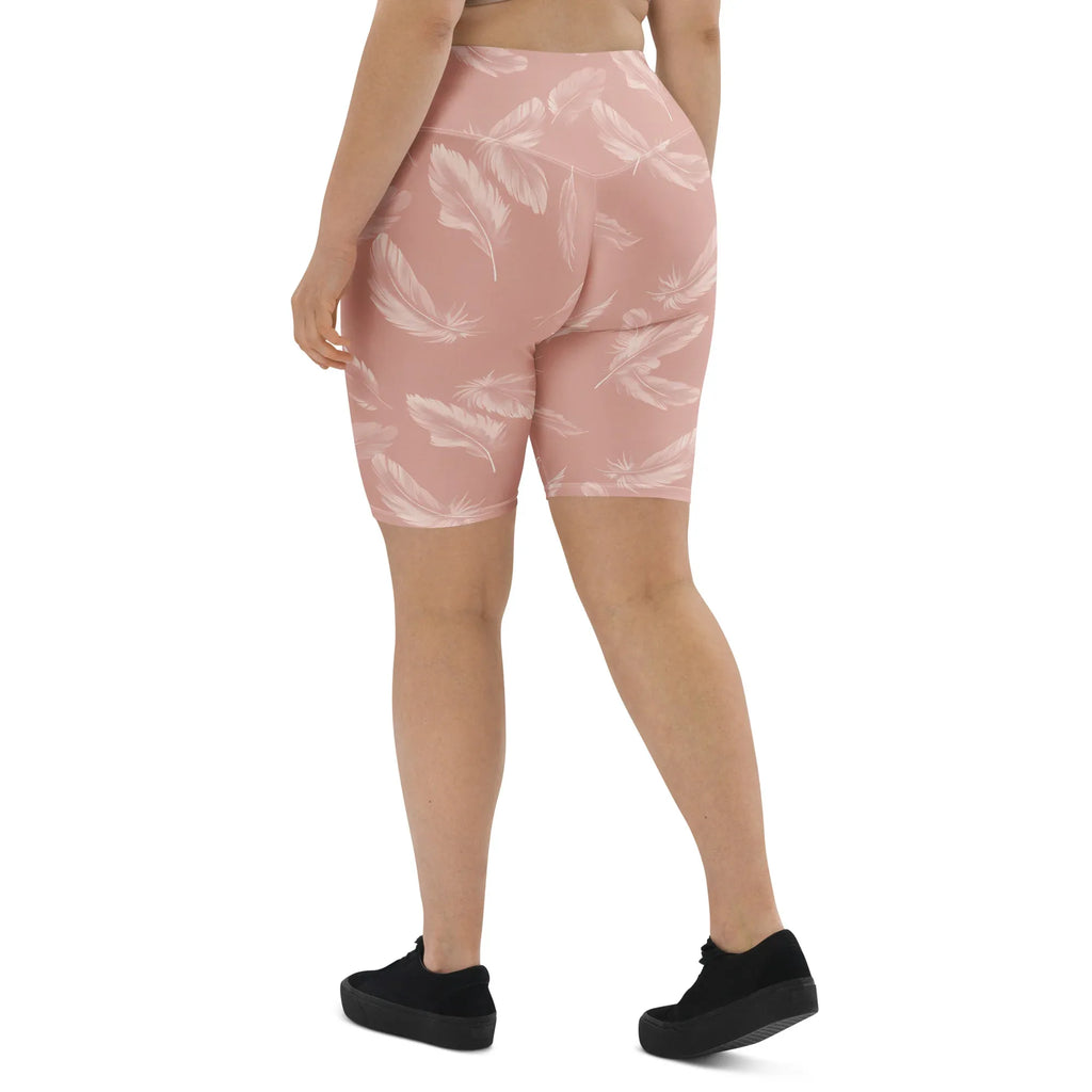 Biker Shorts Biker Shorts AwRans Clothing all-over-print-biker-shorts-white-left-back-6880ec5661c9c