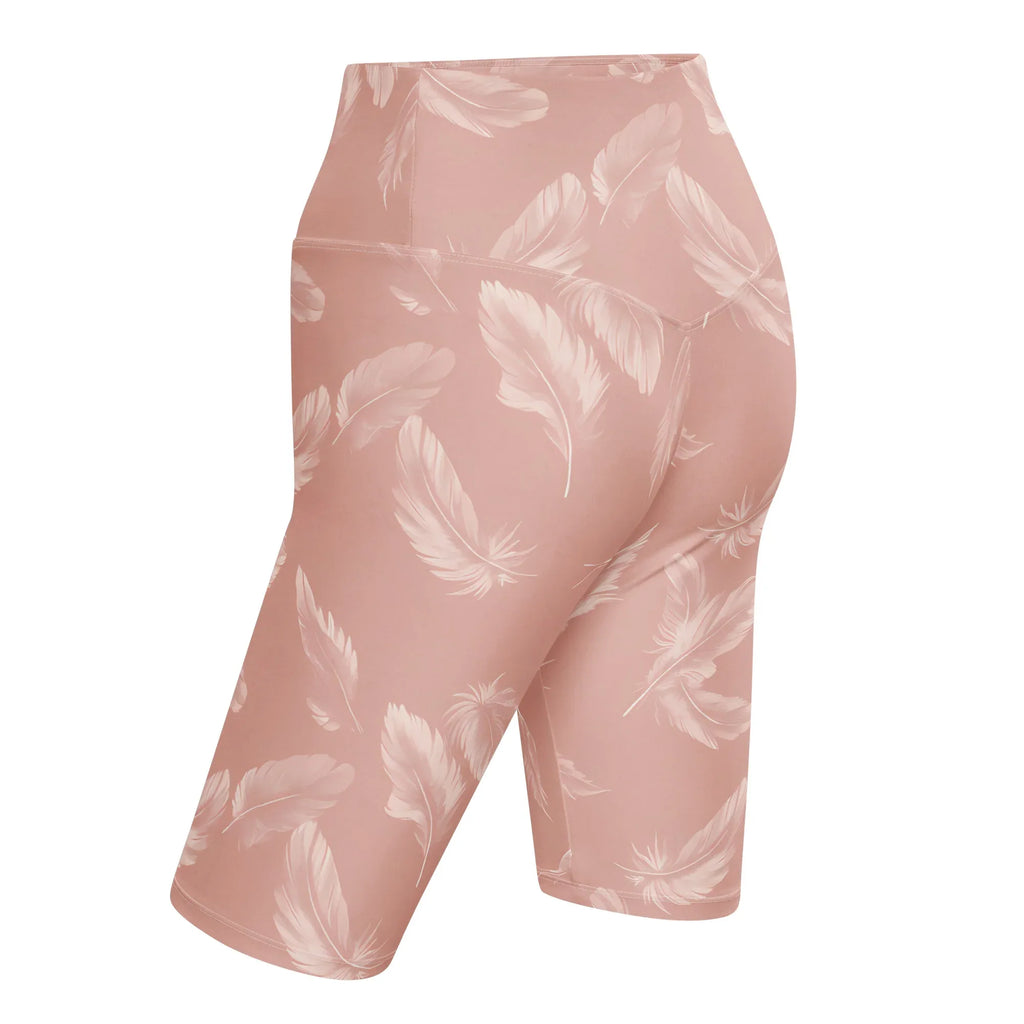 Biker Shorts Biker Shorts AwRans Clothing all-over-print-biker-shorts-white-left-back-6880ec5662790