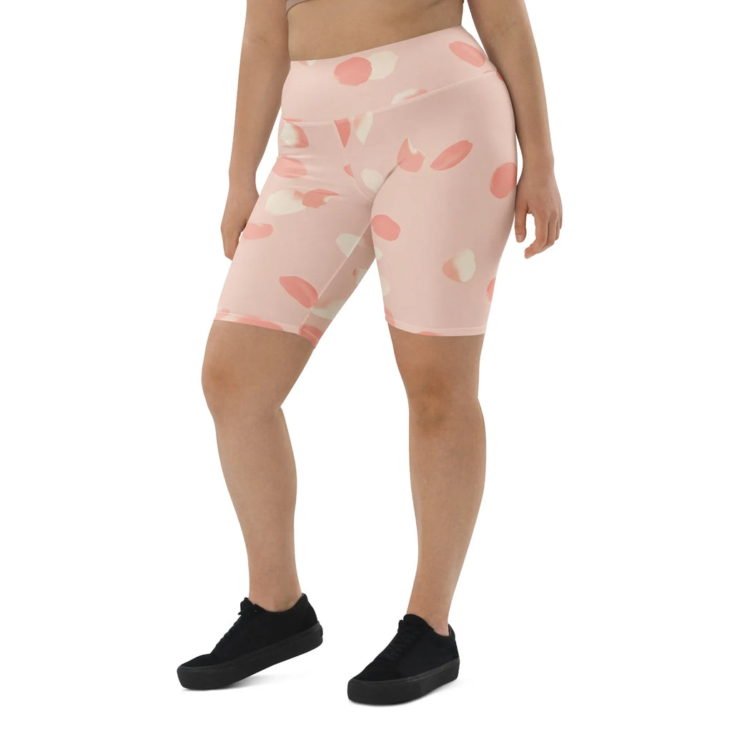 Biker Shorts Biker Shorts AwRans Clothing all-over-print-biker-shorts-white-left-front-6880df5602ee8