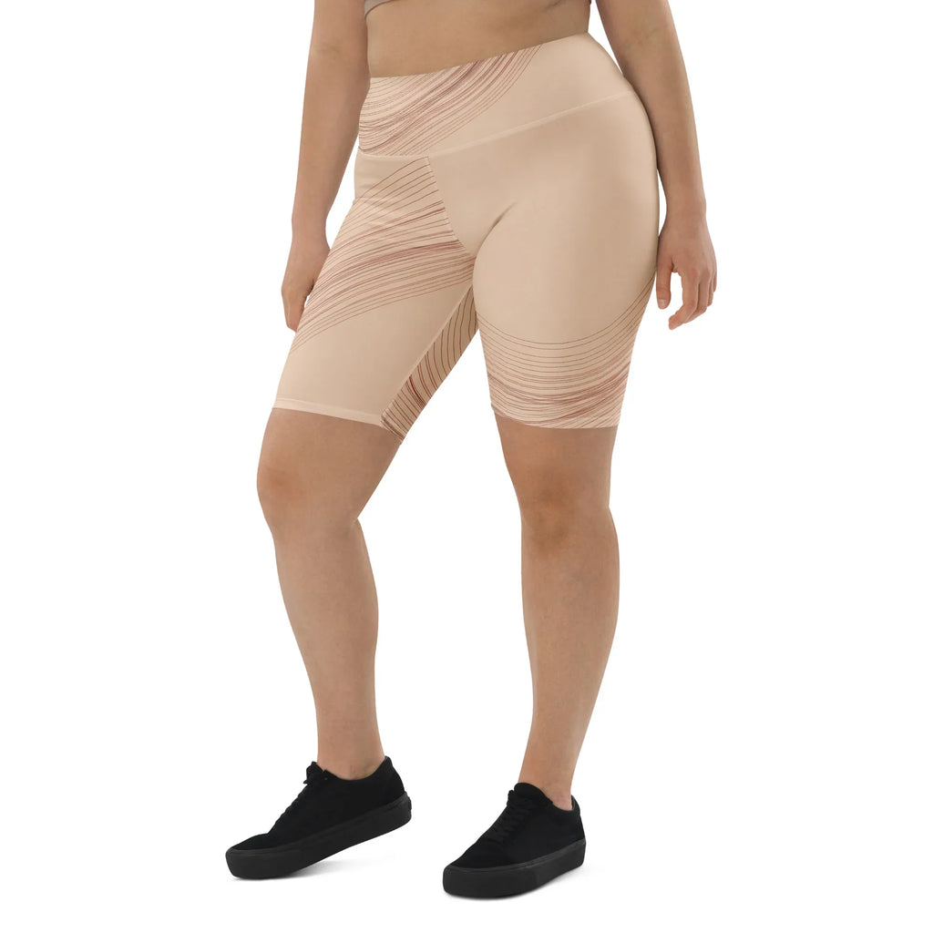 Biker Shorts Biker Shorts AwRans Clothing all-over-print-biker-shorts-white-left-front-6880dfa4771d3