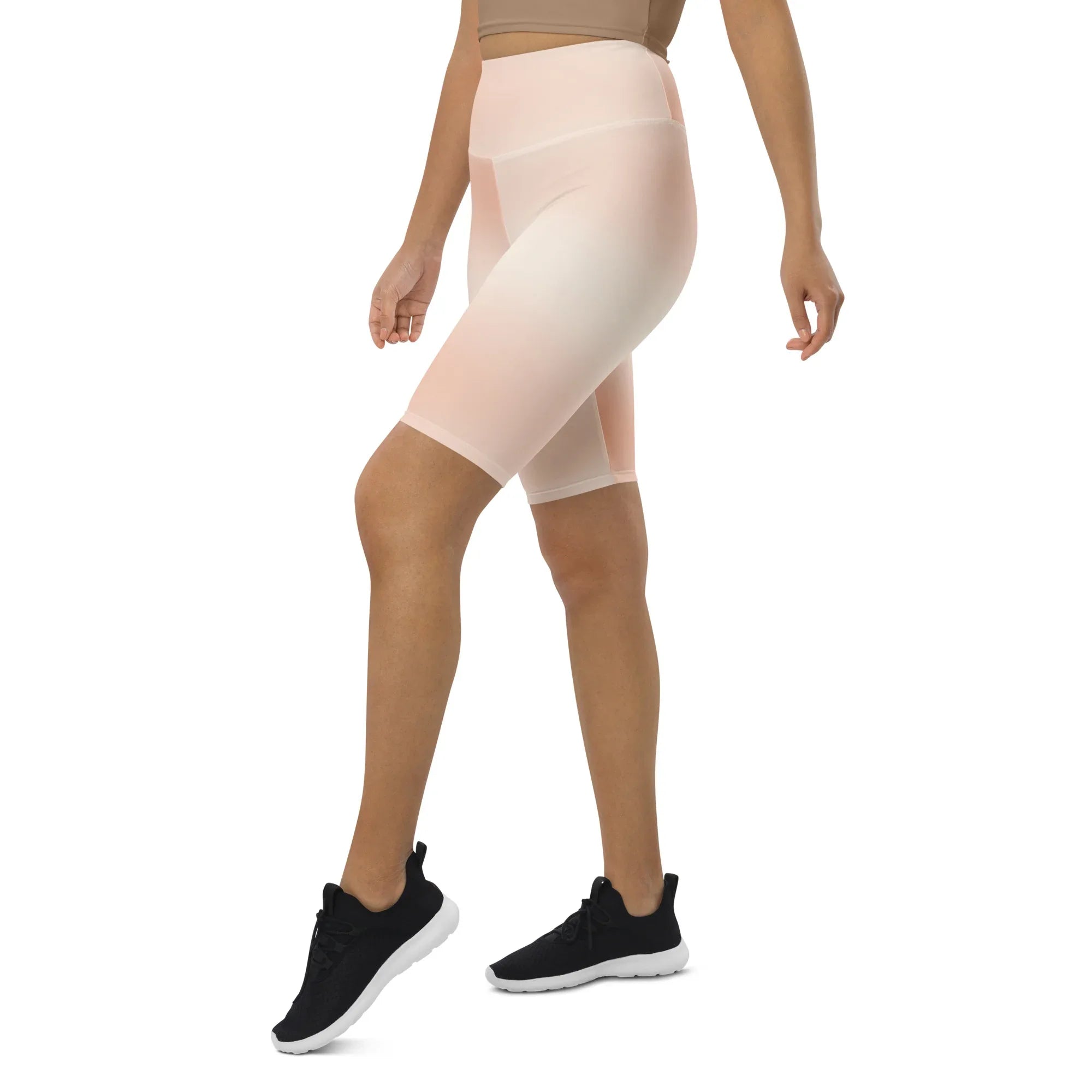 Biker Shorts Biker Shorts AwRans Clothing all-over-print-biker-shorts-white-left-front-6880e07567086