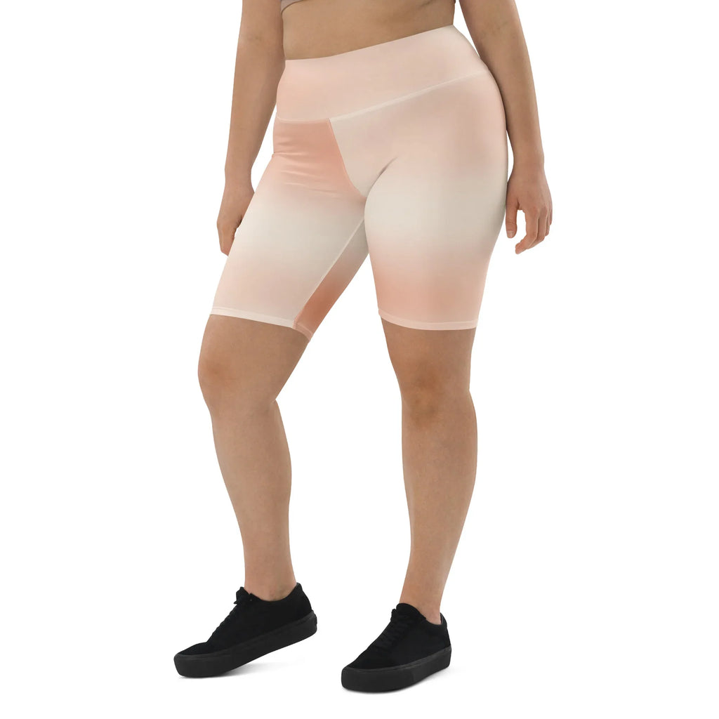 Biker Shorts Biker Shorts AwRans Clothing all-over-print-biker-shorts-white-left-front-6880e07567d5a