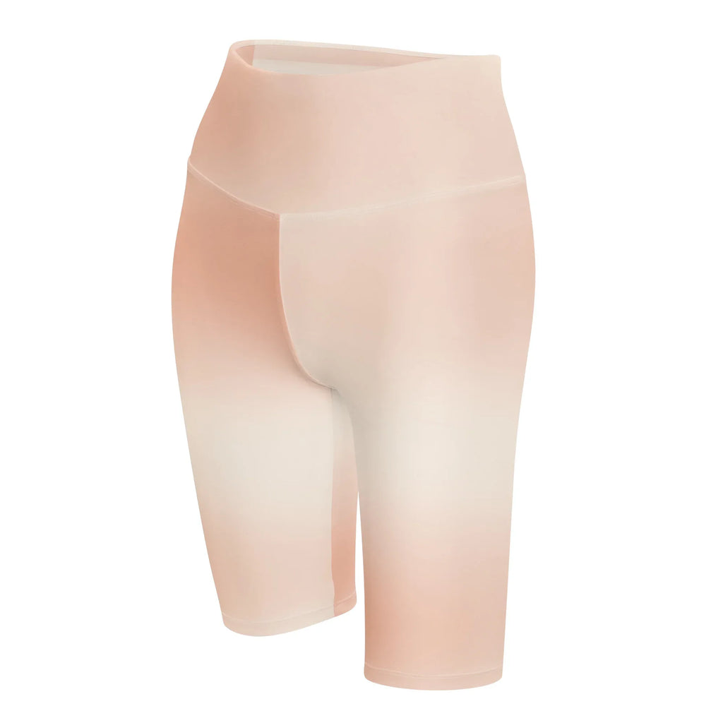 Biker Shorts Biker Shorts AwRans Clothing all-over-print-biker-shorts-white-left-front-6880e0756954a