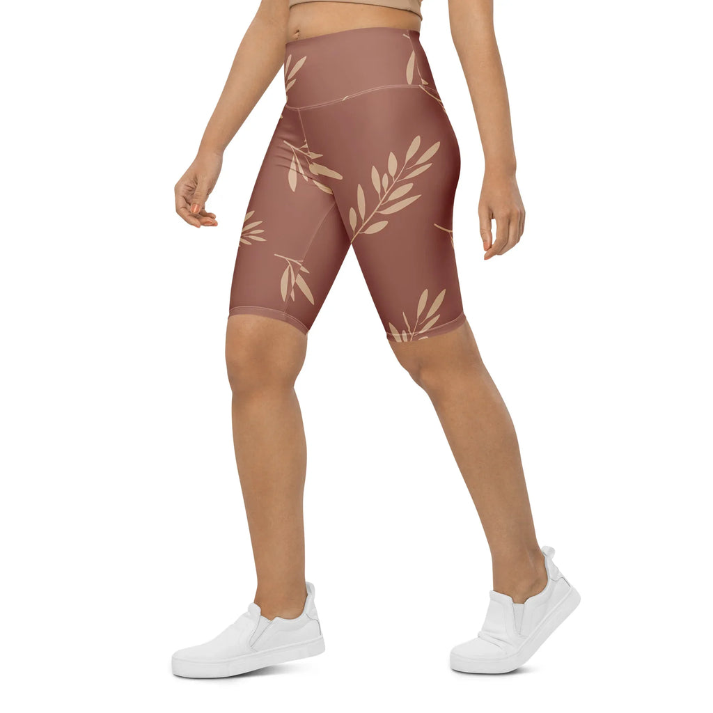 Biker Shorts Biker Shorts AwRans Clothing all-over-print-biker-shorts-white-left-front-6880e2e8d653d