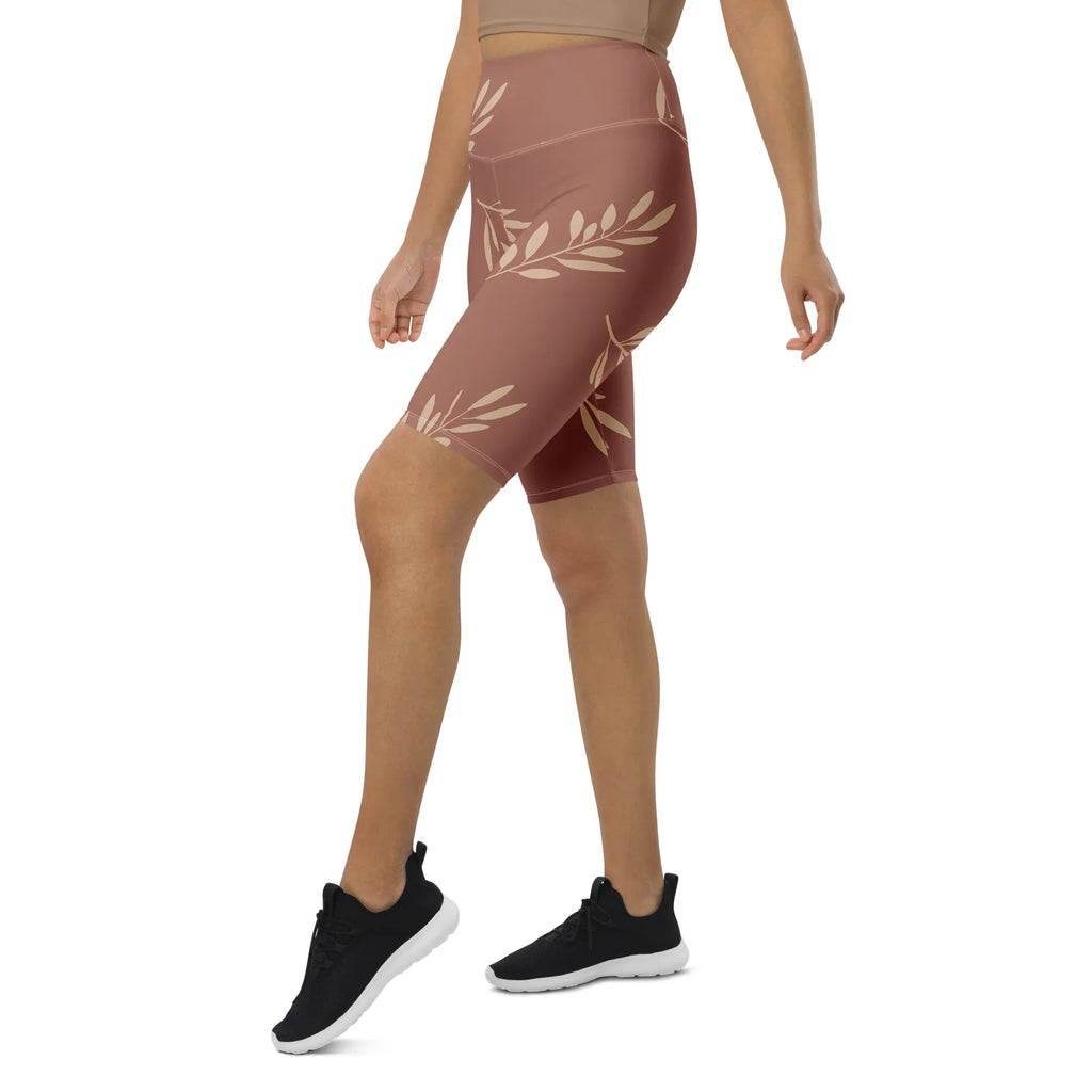 Biker Shorts Biker Shorts AwRans Clothing all-over-print-biker-shorts-white-left-front-6880e2e8d6acd