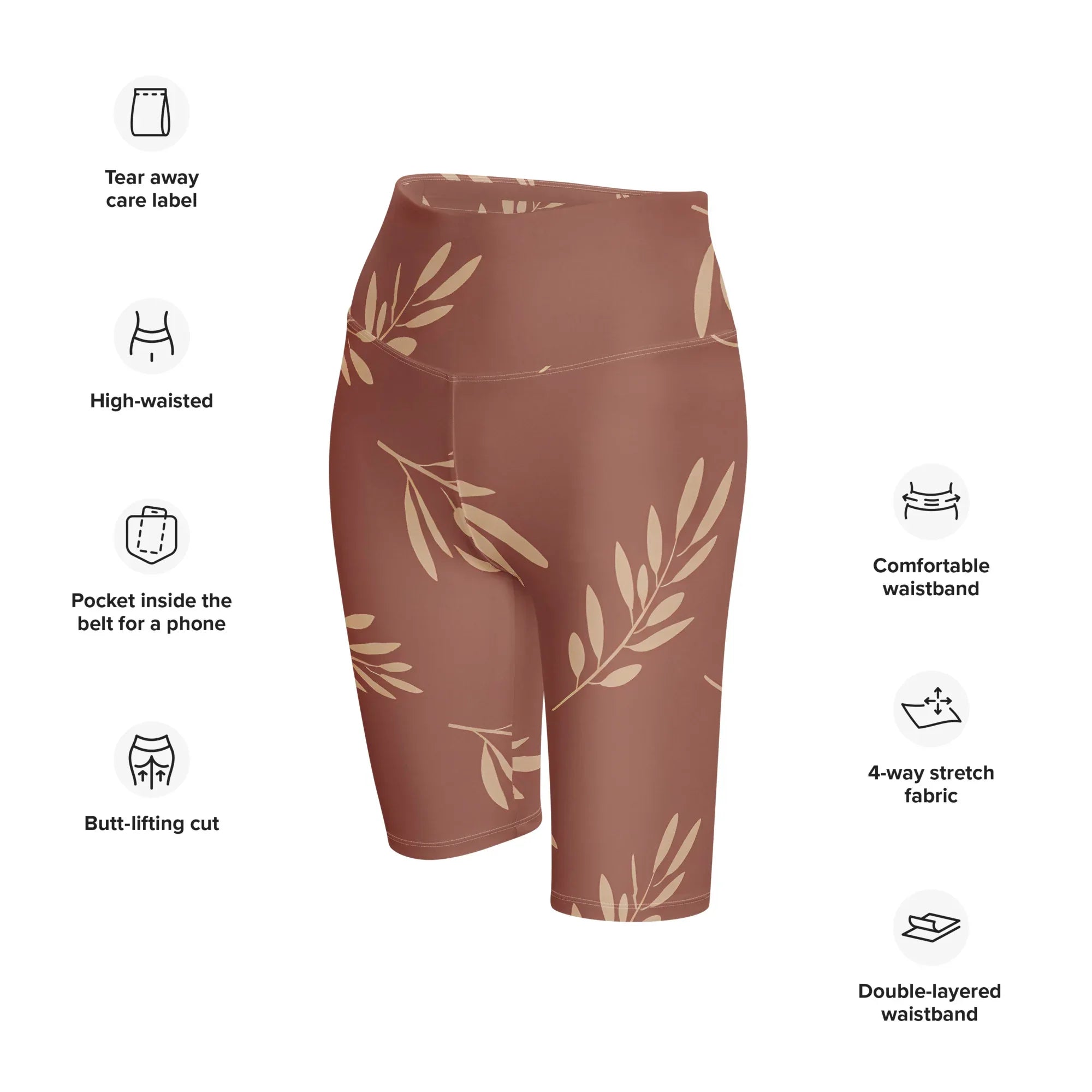 Biker Shorts Biker Shorts AwRans Clothing all-over-print-biker-shorts-white-left-front-6880e2e8d7849