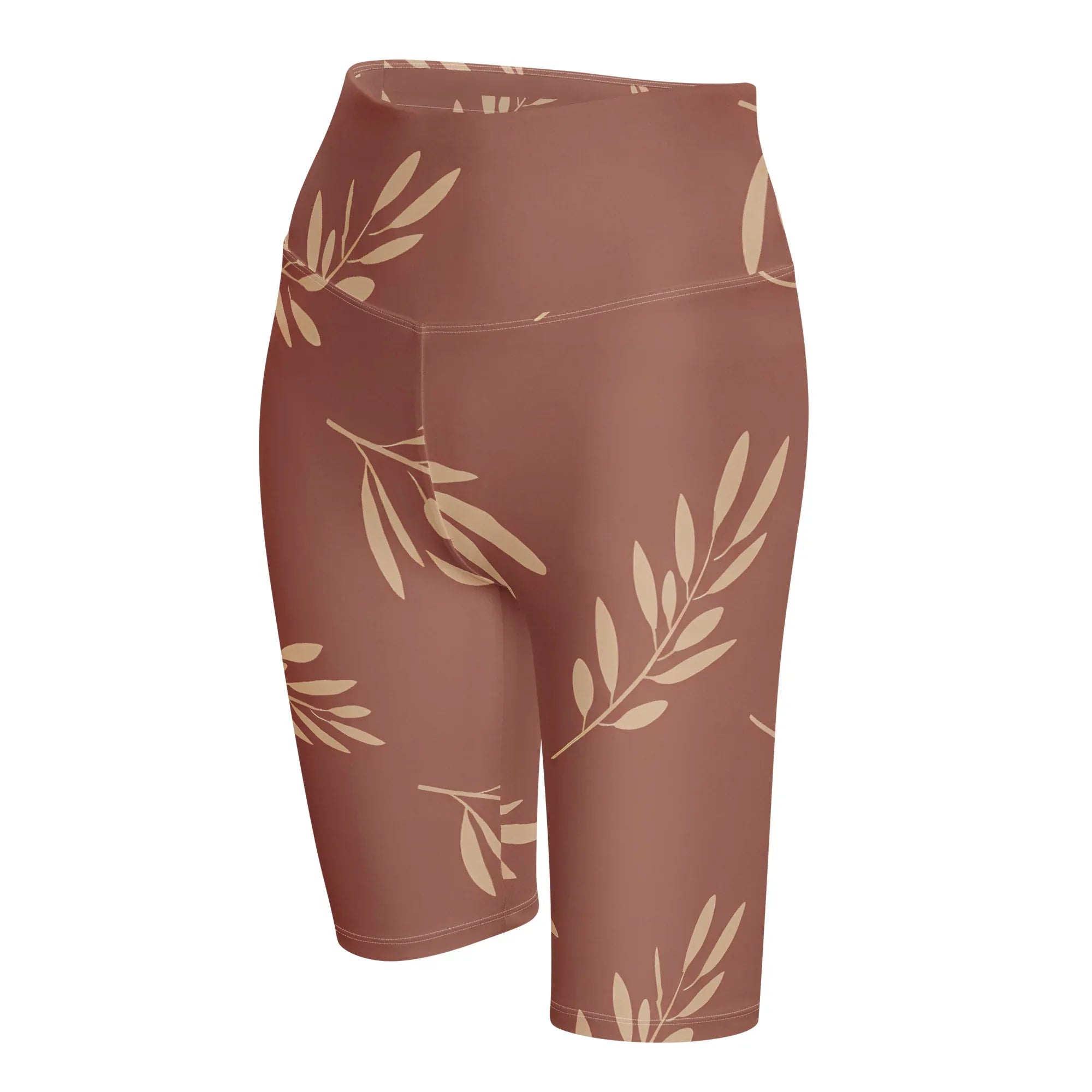 Biker Shorts Biker Shorts AwRans Clothing all-over-print-biker-shorts-white-left-front-6880e2e8d7e14