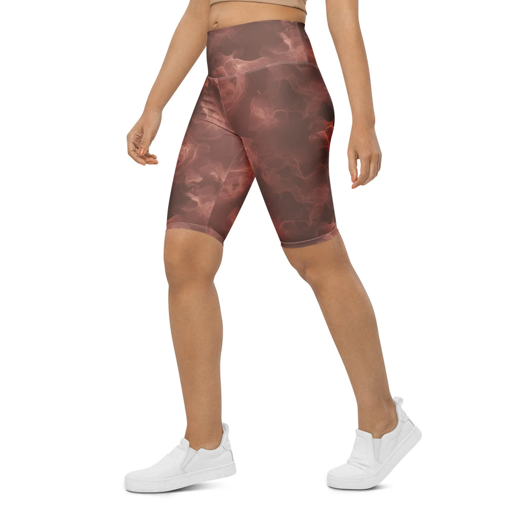 Biker Shorts Biker Shorts AwRans Clothing all-over-print-biker-shorts-white-left-front-6880e7d67d9e7